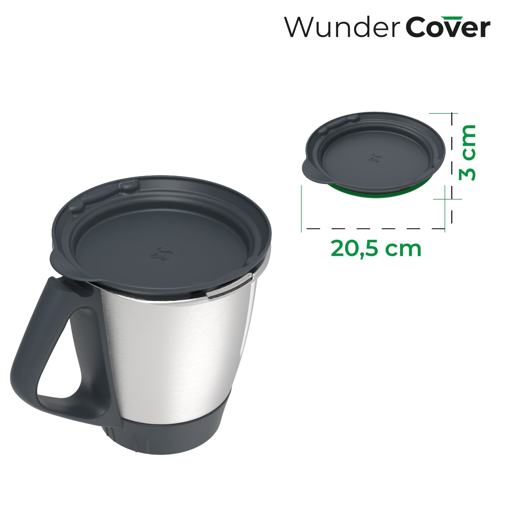 WunderCover® | Frischhalte-Deckel mit Wiegefunktion für Thermomix TM6, TM5 - Wundermix GmbH