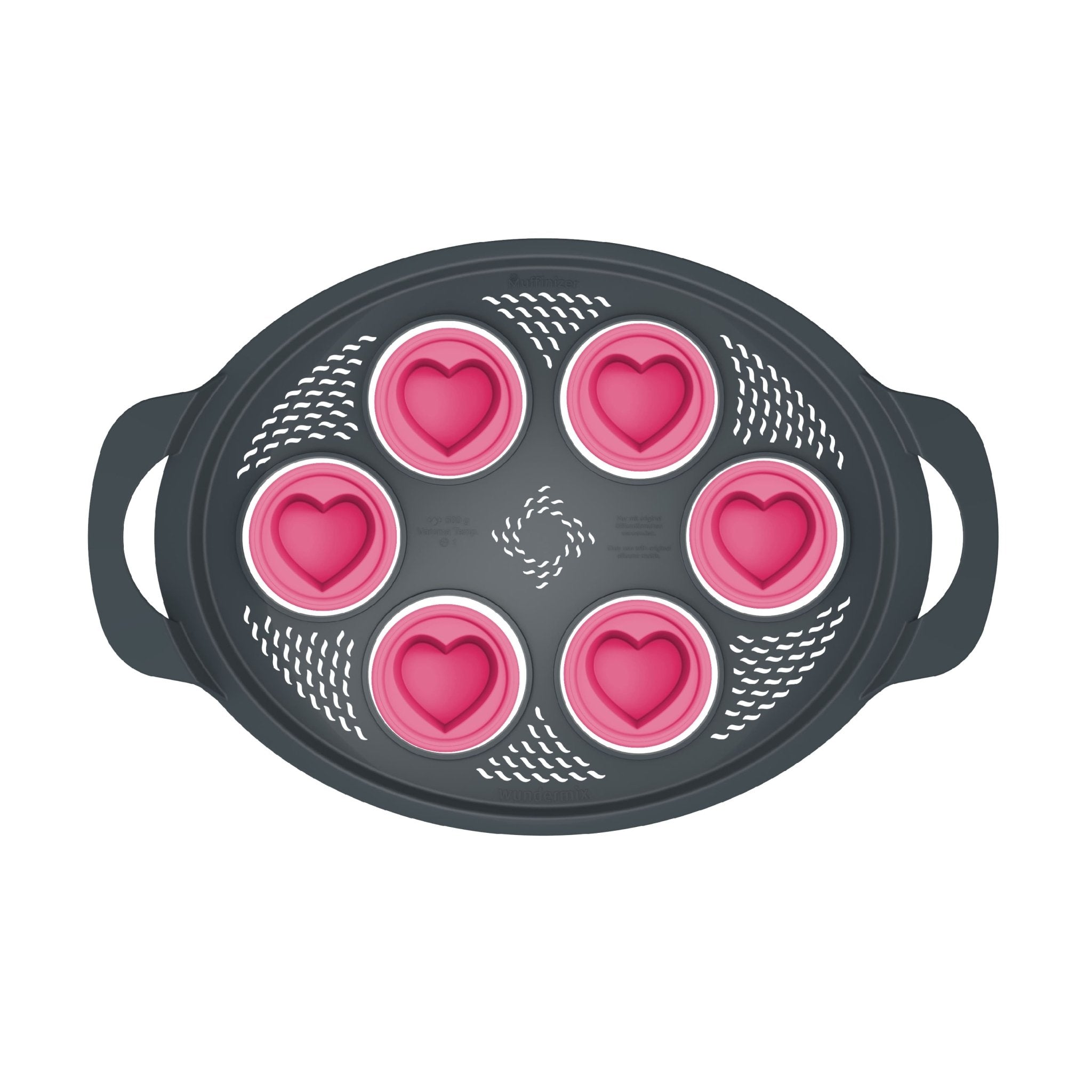 Muffinizer® silicone molds baking pan for Thermomix TM6, TM5, TM31 Heart