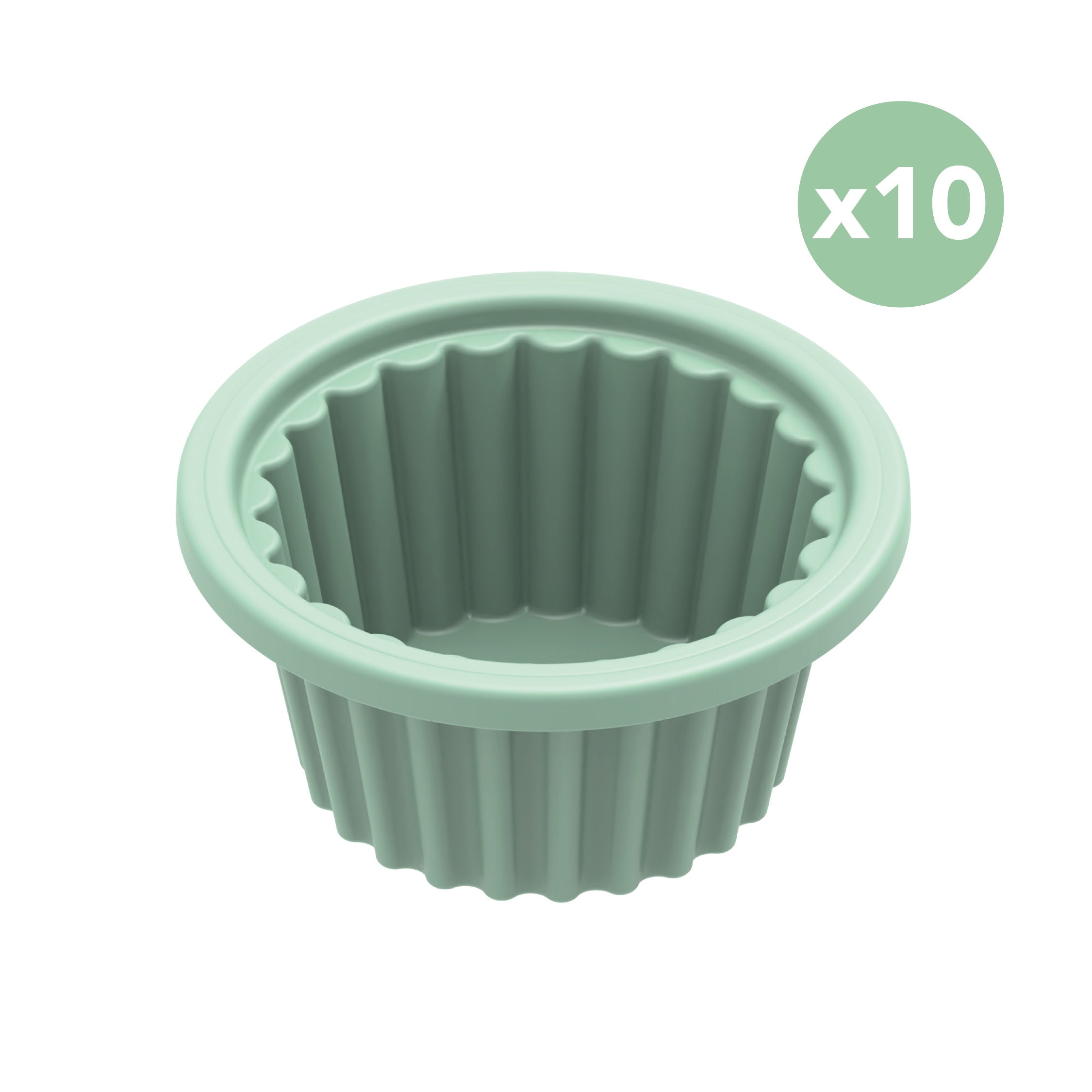 Stampi in silicone Muffinizer | Set di 6 | Per cuocere al forno e al vapore