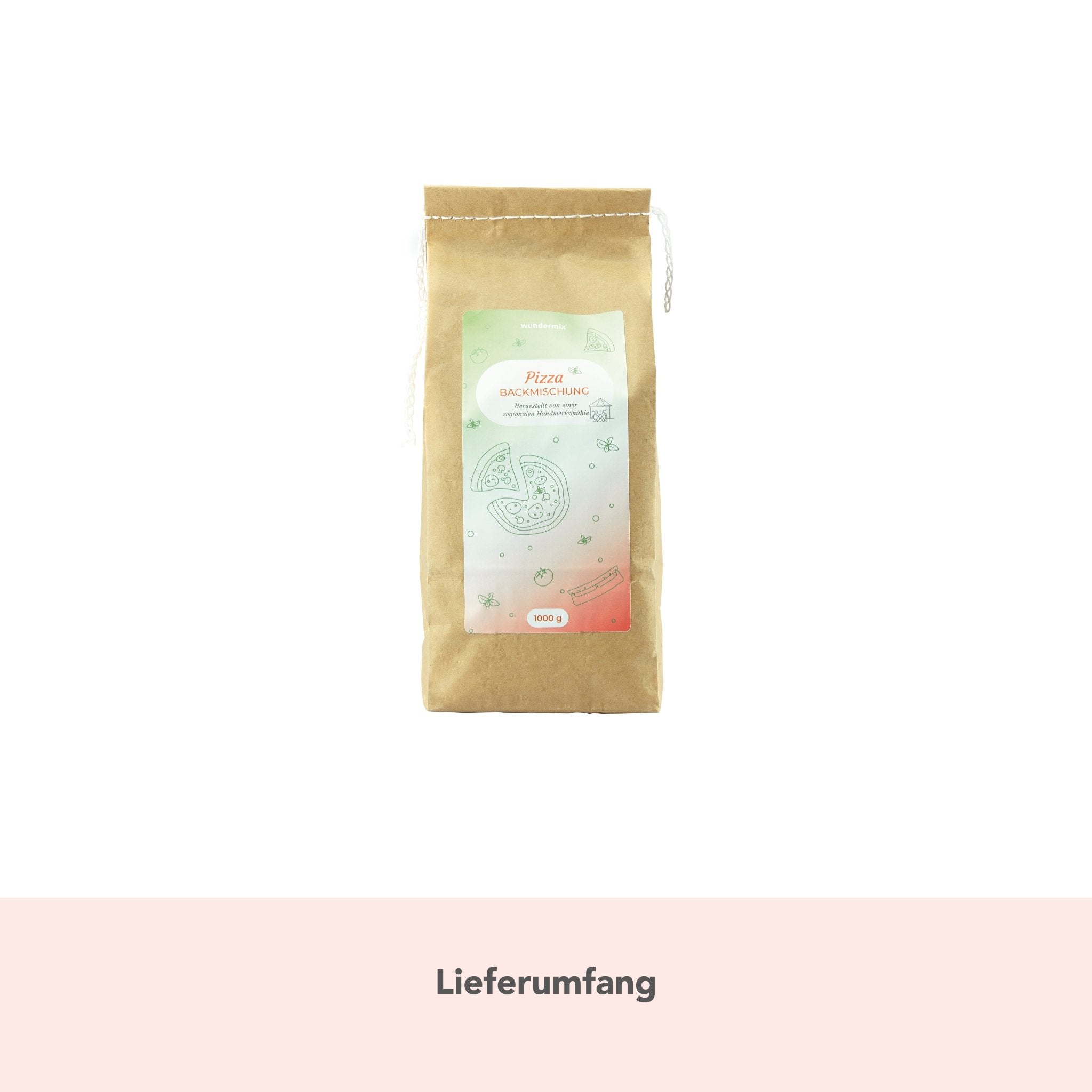 Pizza - Backmischung für 8 köstliche Pizzen | 1000 g - Wundermix GmbH