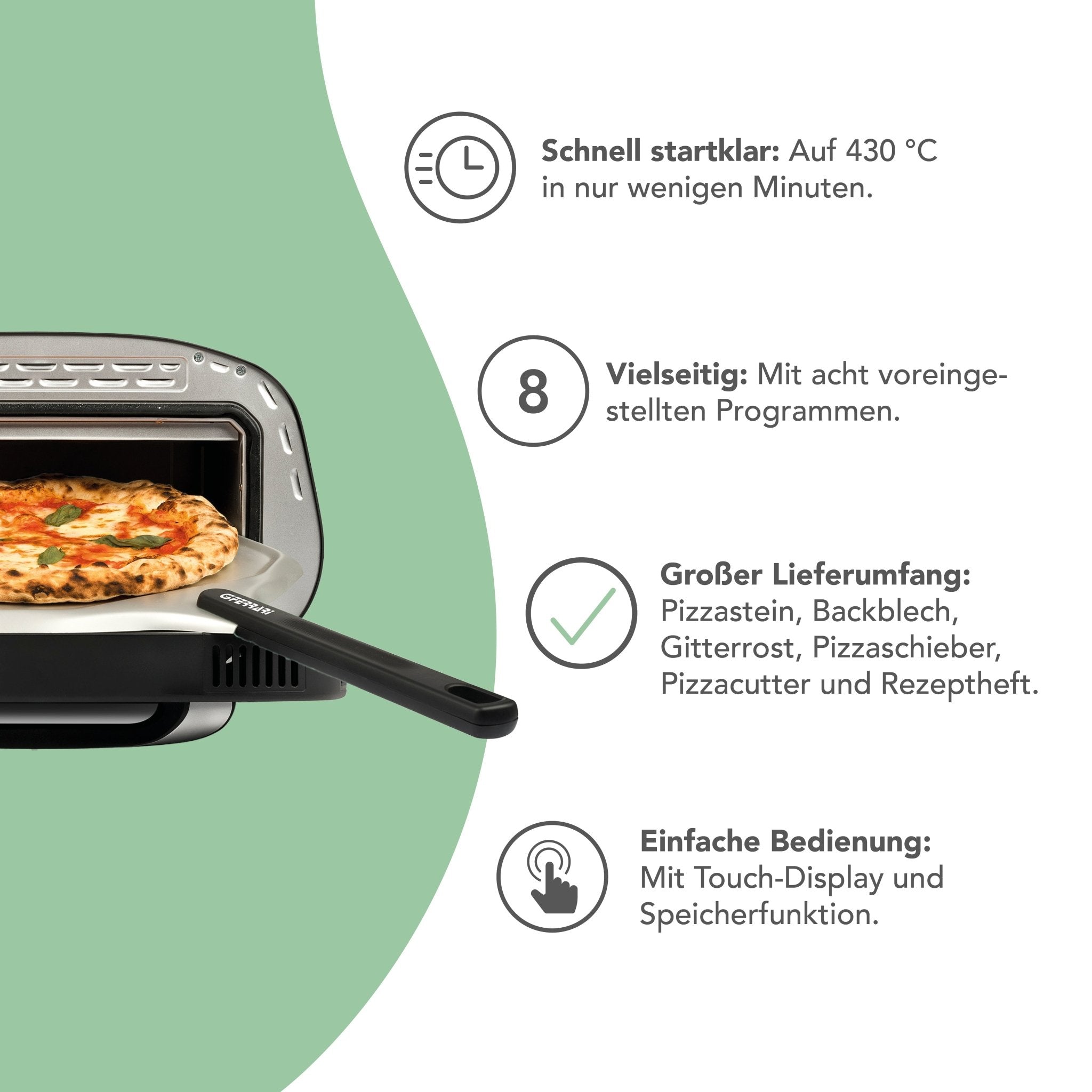 G3Ferrari Pizzaofen | Pronto Pizza - Wundermix GmbH