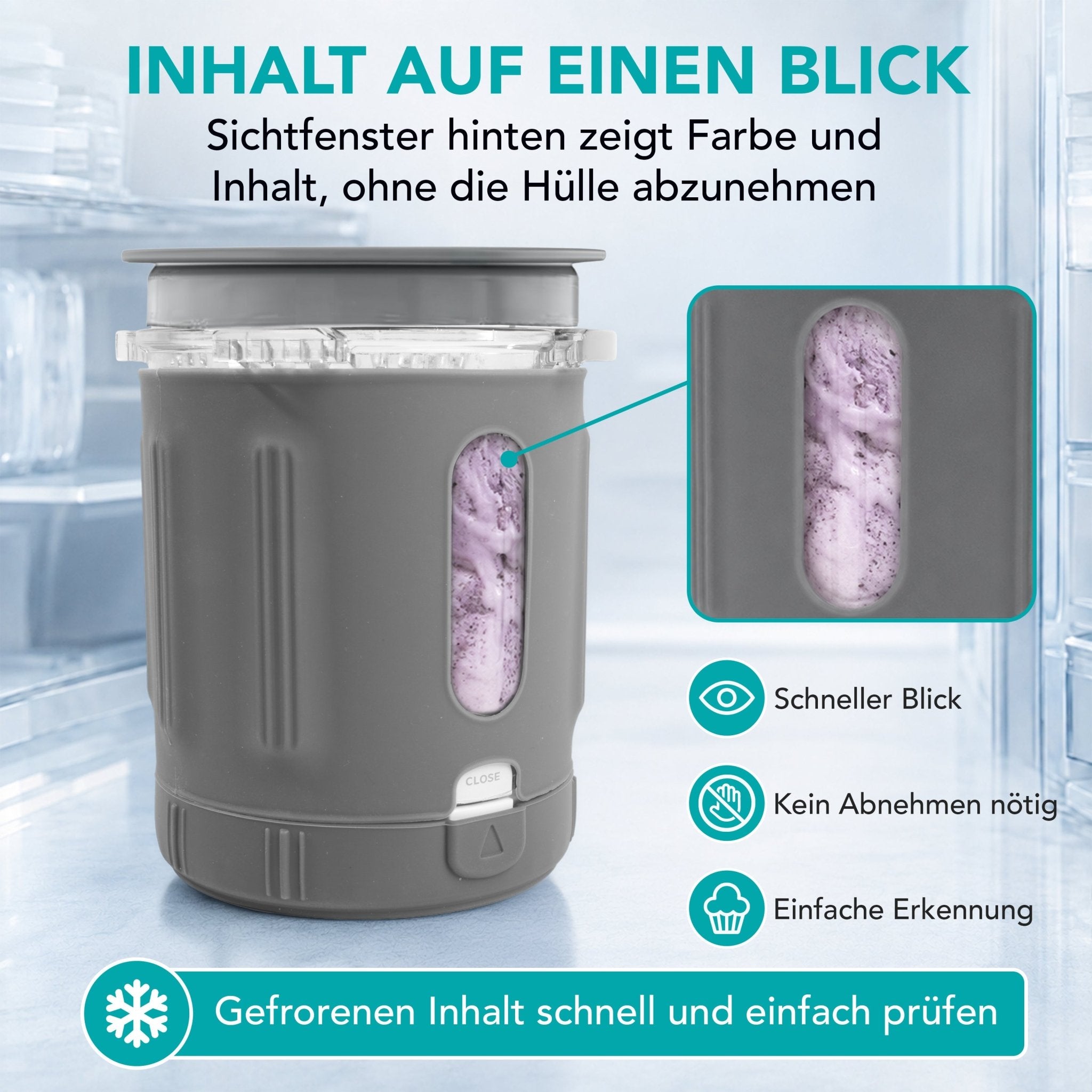 Swirlyzer | Silikon-Schutzhülle für Ninja Creami Scoop & Swirl Eisbehälter - Wundermix GmbH