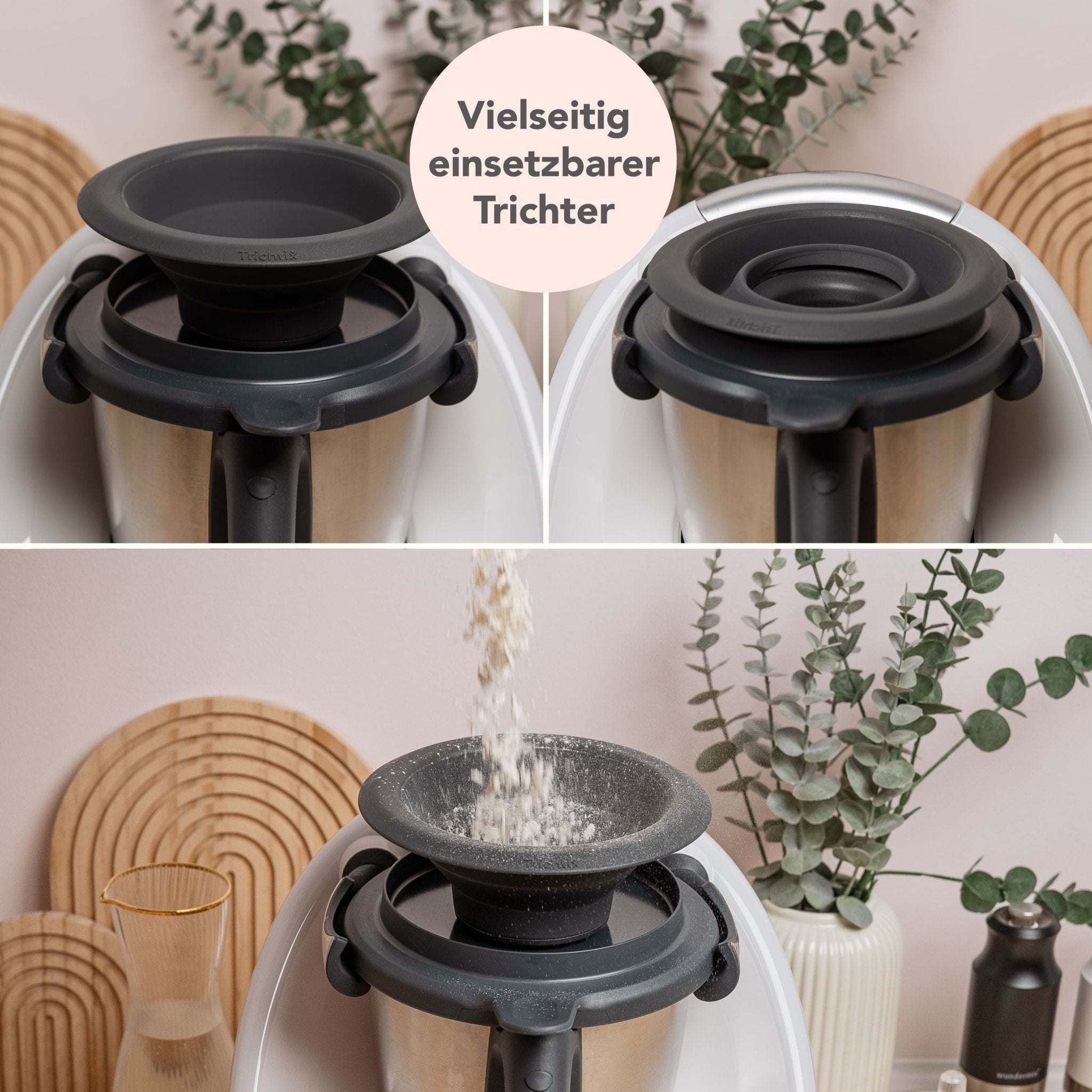 Trichtix® | Multifunktionstrichter 4er - Set für TM6, TM5 - Wundermix GmbH