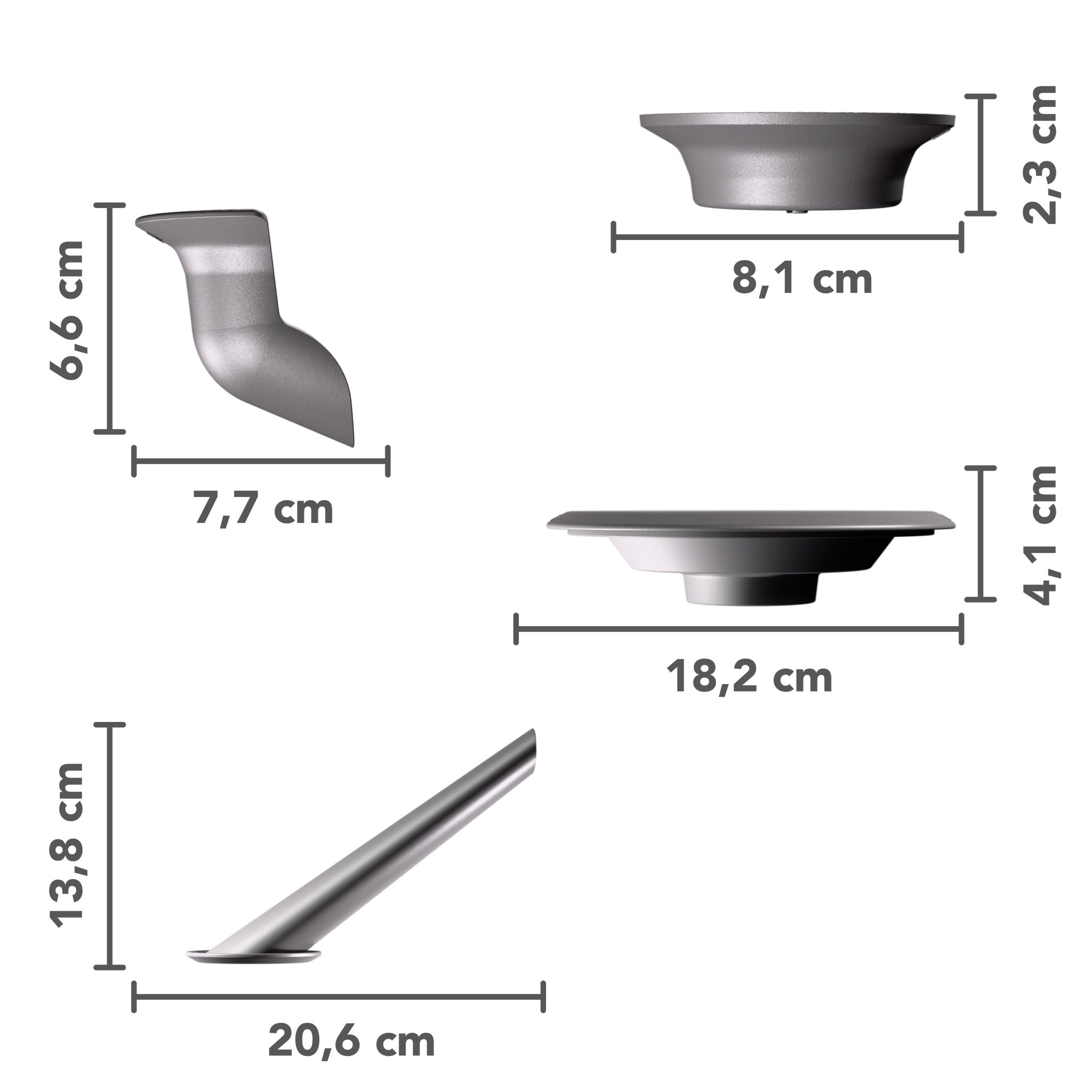Trichtix® | Multifunktionstrichter 4er - Set für TM6, TM5 - Wundermix GmbH