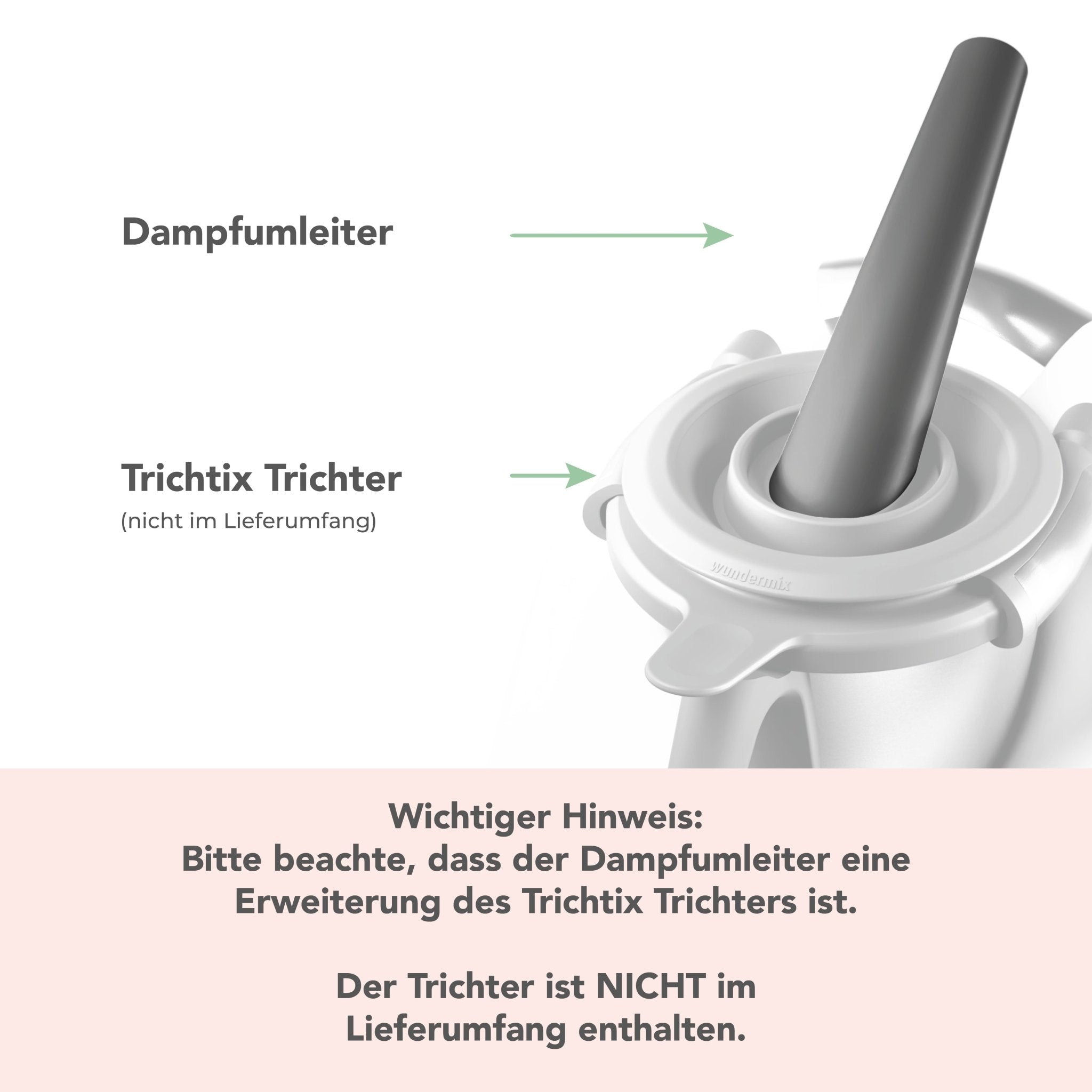 [Erweiterung] Trichtix® Dampfumleiter | passend nur für Trichtix - Wundermix GmbH