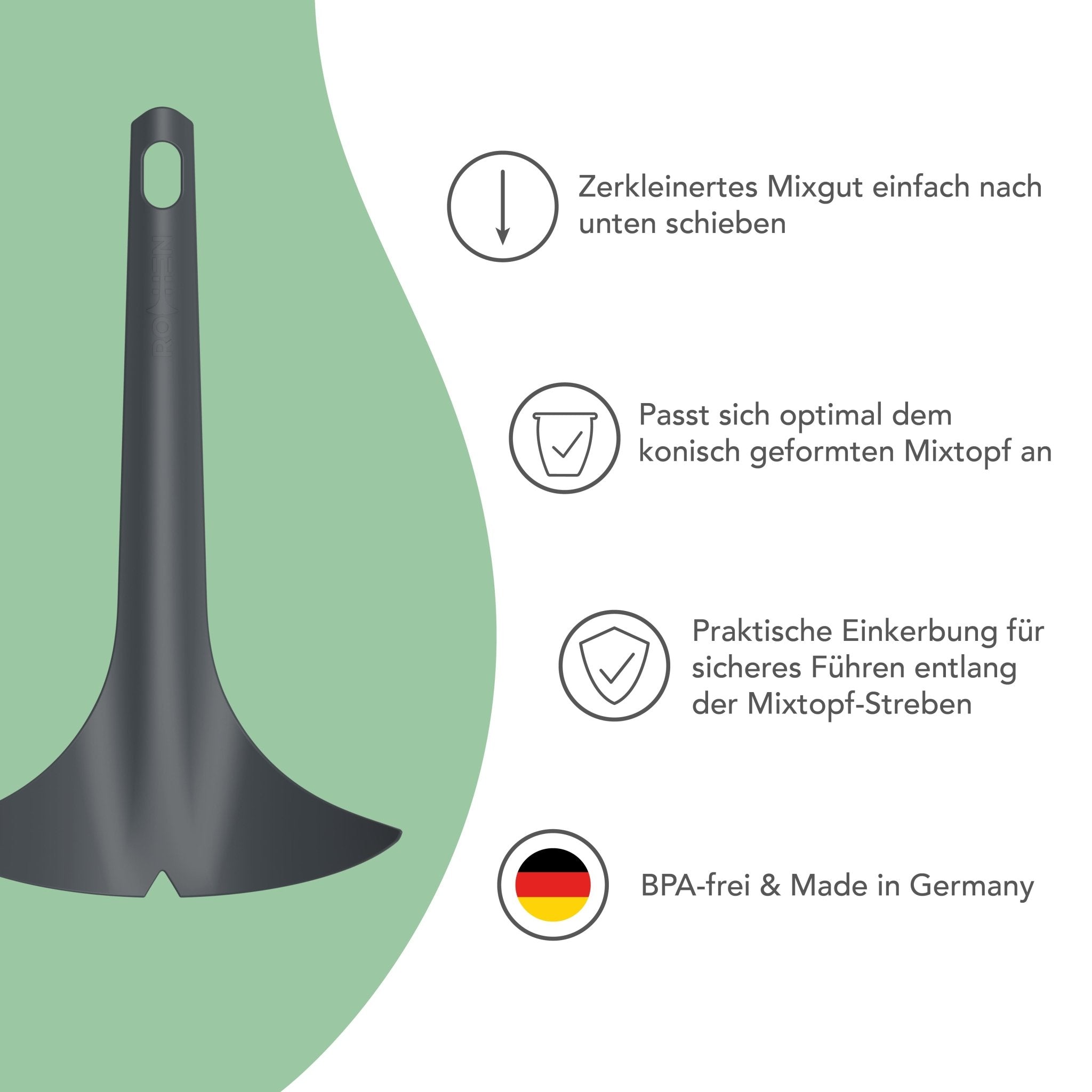 Rochen® | Innenwandspatel für Thermomix TM7, TM6, TM5, TM Friend - Wundermix GmbH