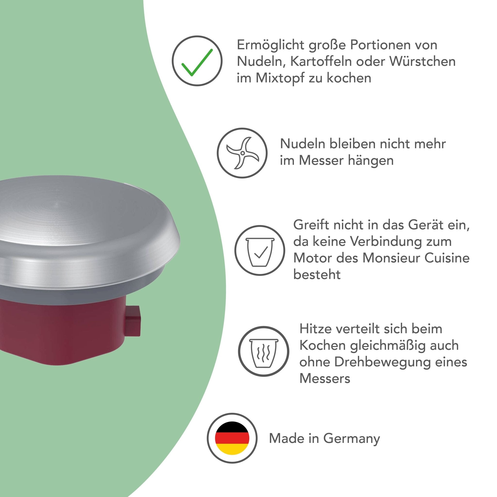 WunderCap® für Monsieur Cuisine Connect, Trend, Smart, Edition Plus & Compact - Wundermix GmbH
