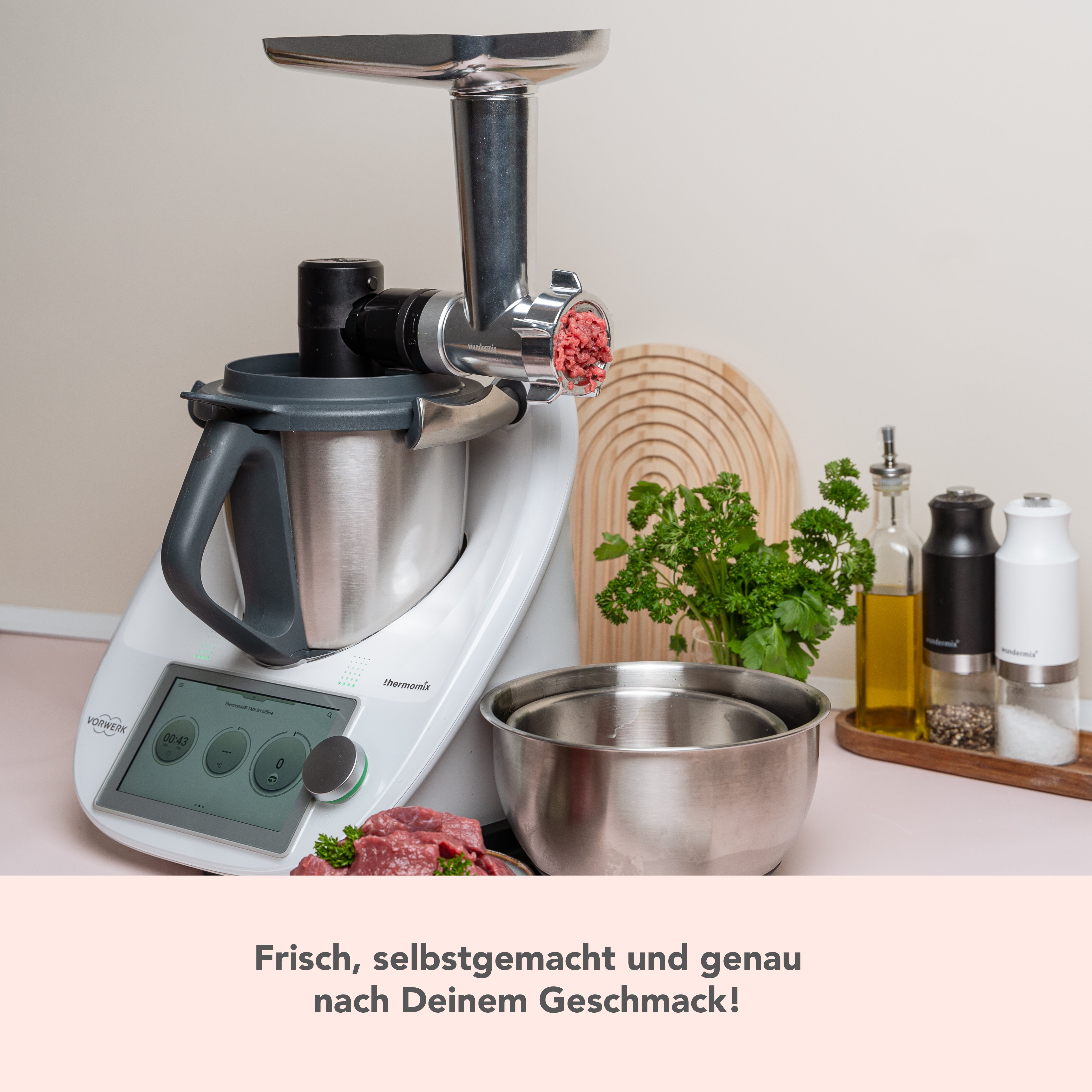 [B-Ware] Fleischwolf mit Wurstfüllhorn für WunderCentix®