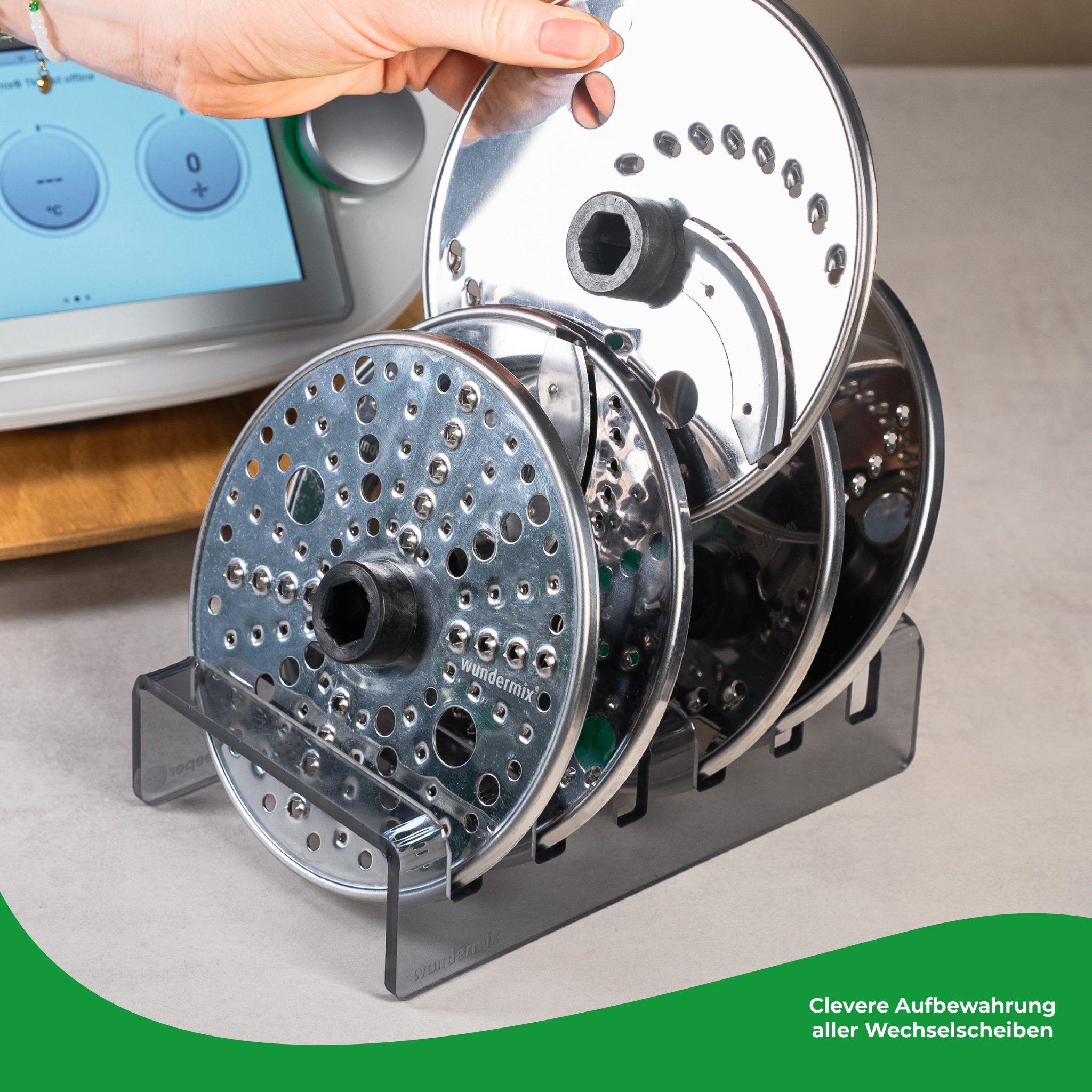 WunderKeeper® Disc | Scheibenhalterung für WunderSlicer - Schneidscheiben, WunderPeeler, WunderPlate - Wundermix GmbH