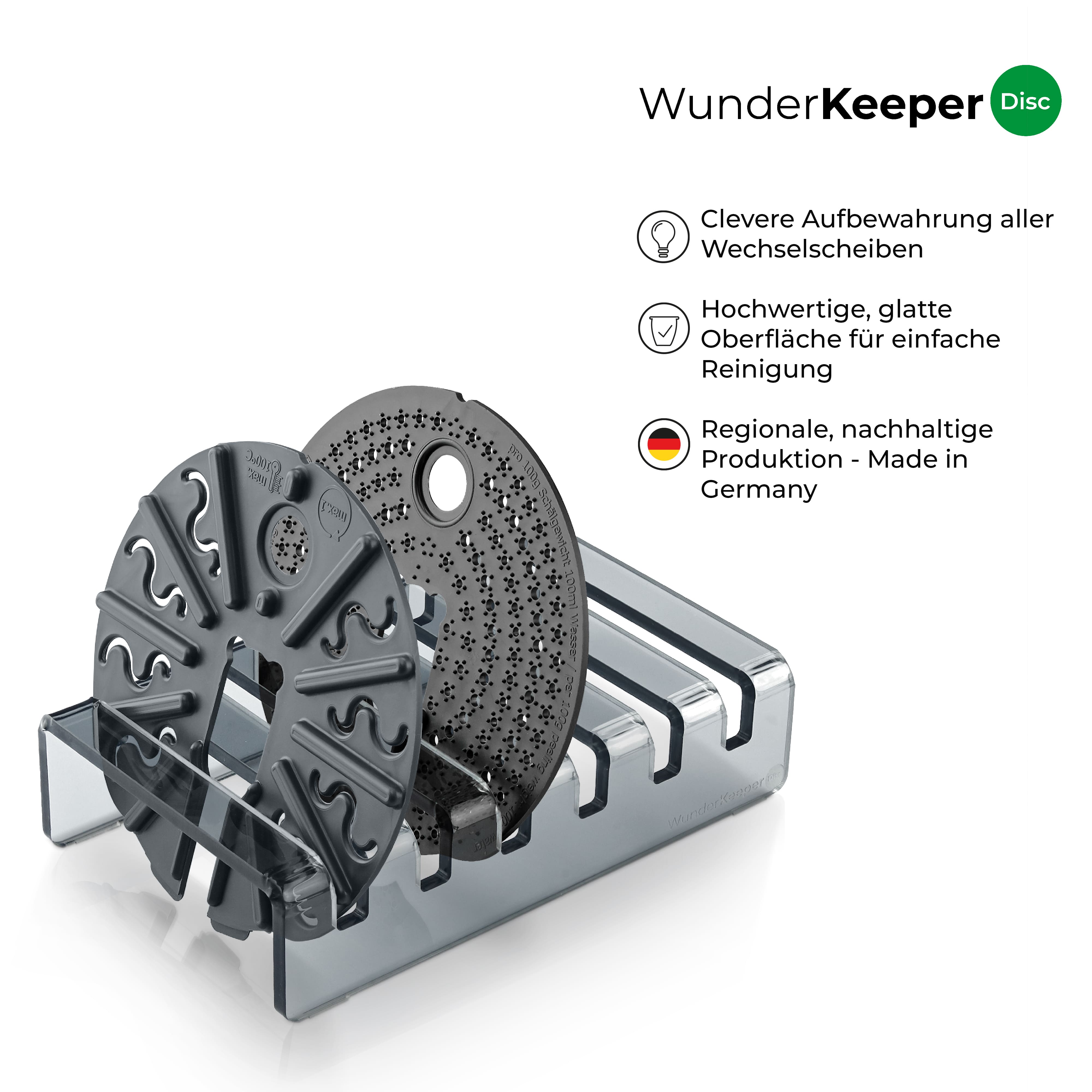 WunderKeeper® Disc | Disc holder for WunderSlicer cutting discs, WunderPeeler, WunderPlate