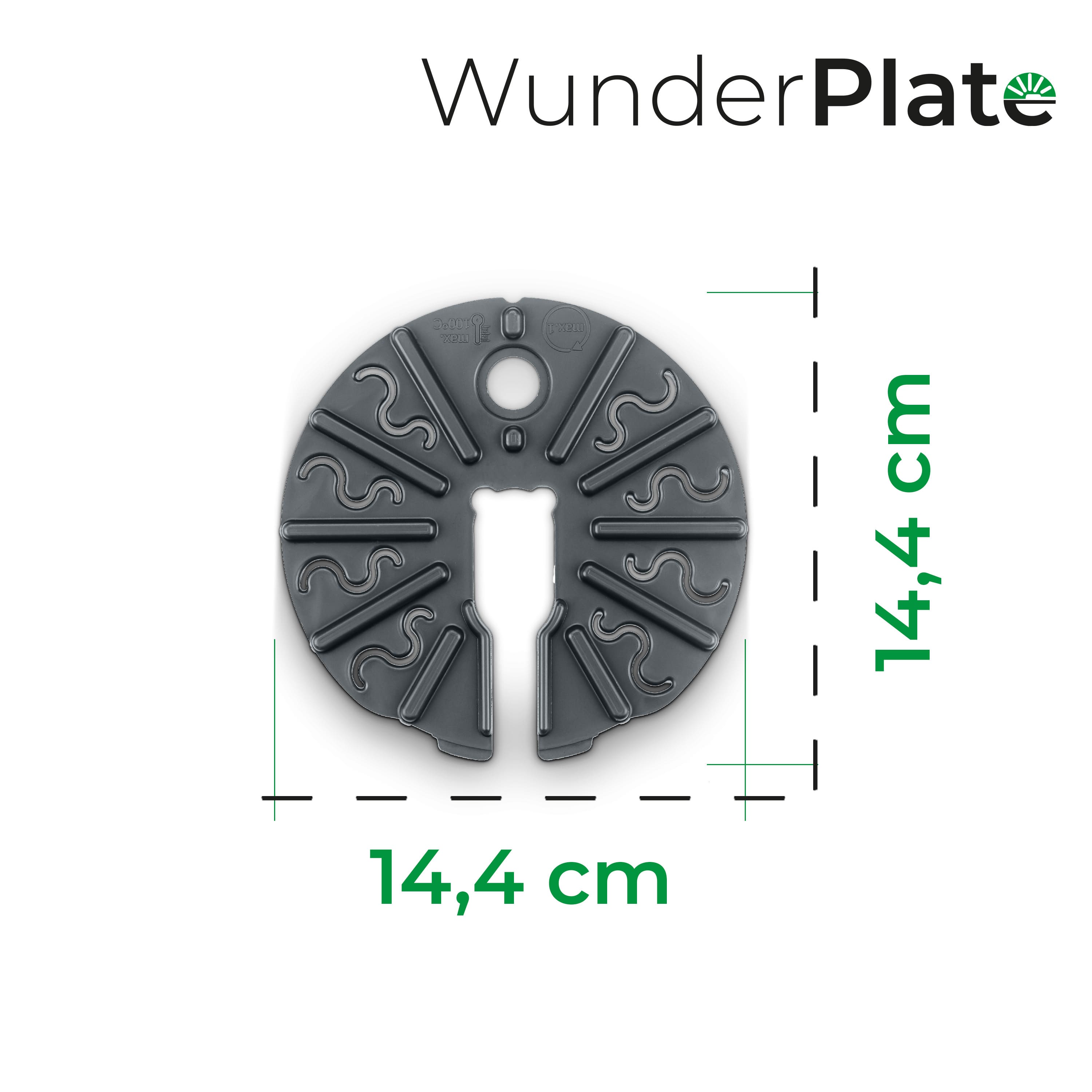 WunderPlate® (mit Träger) | Messerabdeckung für WunderPeeler Monsieur Cuisine