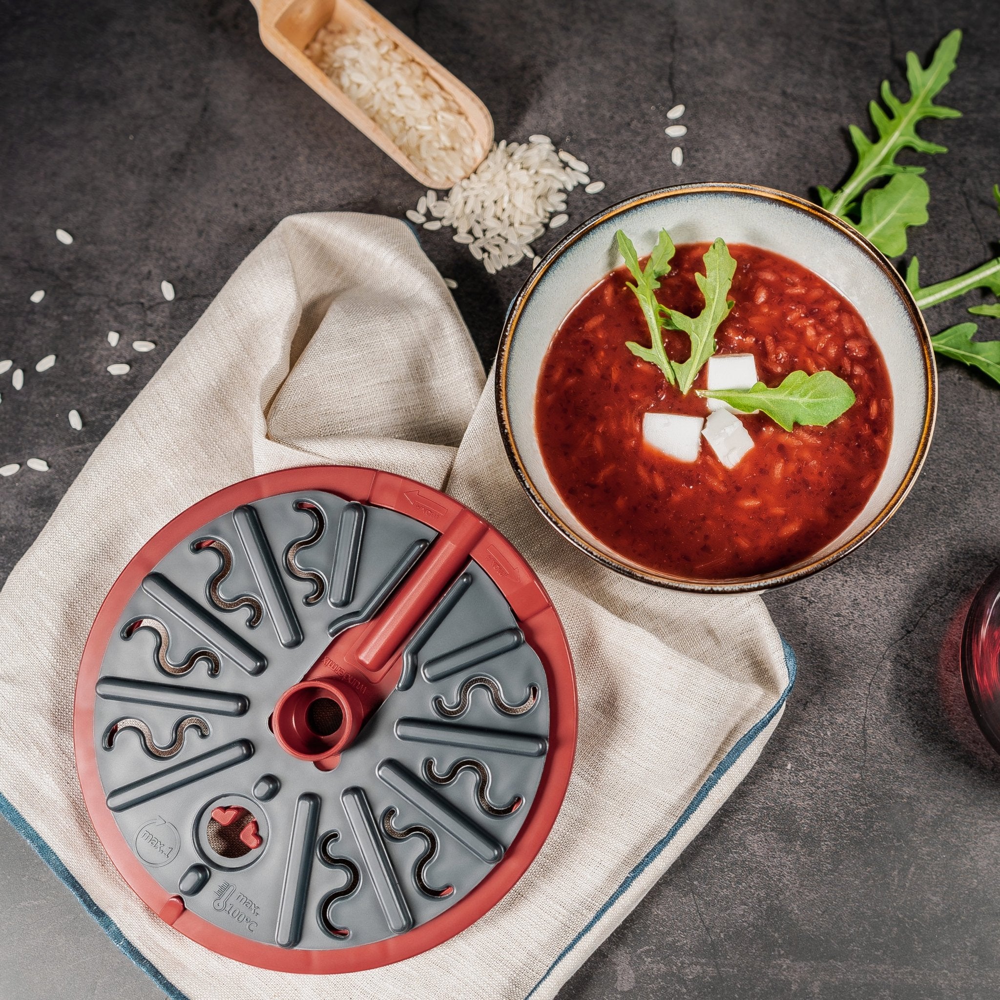 WunderPlate® (mit Träger) | Messerabdeckung für Monsieur Cuisine - Wundermix GmbH