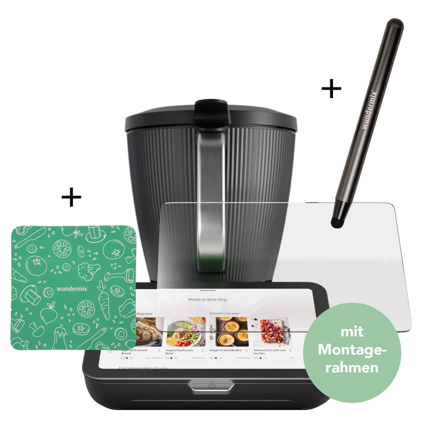 WunderScreen | economy set | screen protector, stylus and microfiber cloth for TM7