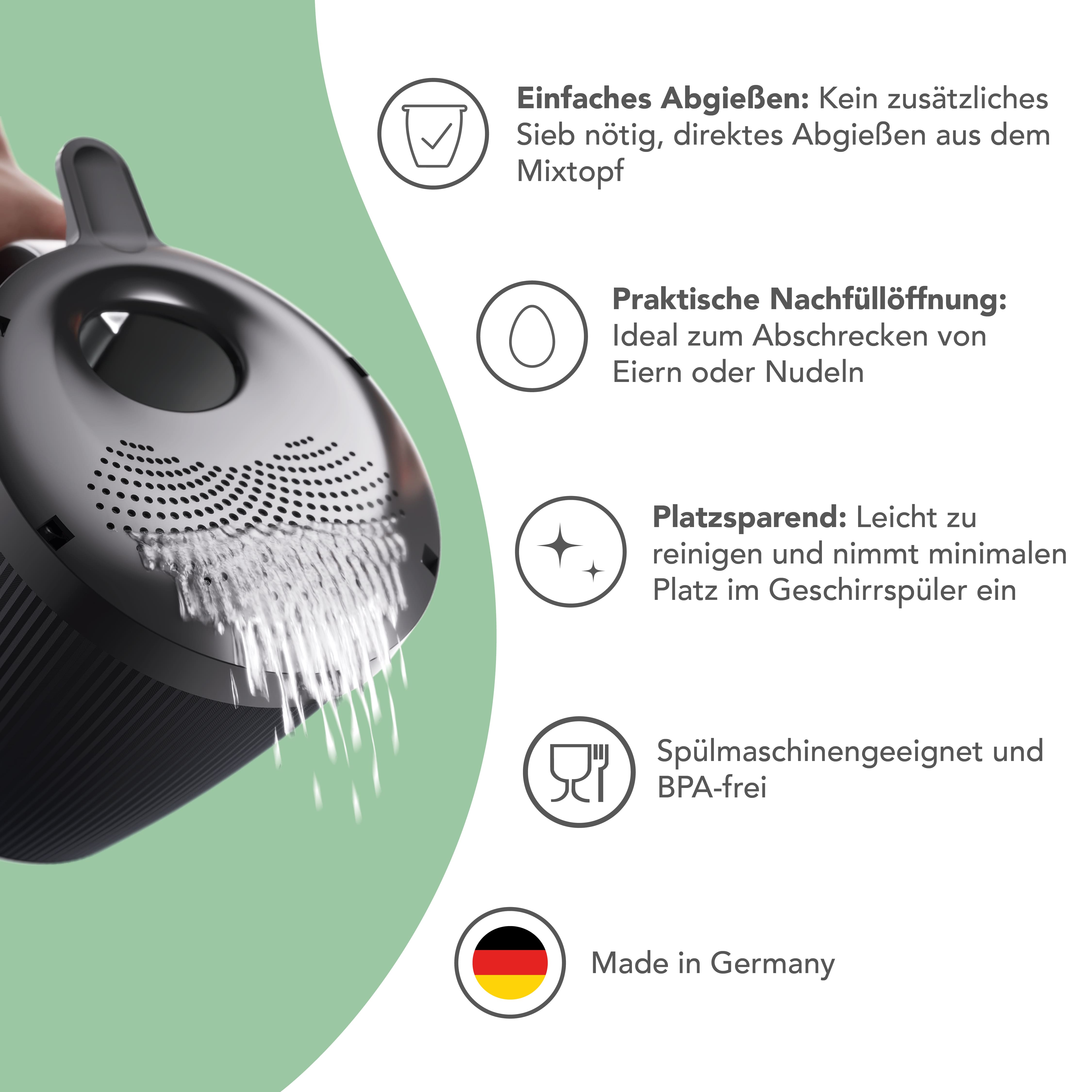 WunderWave® | Ausgusssieb für Thermomix