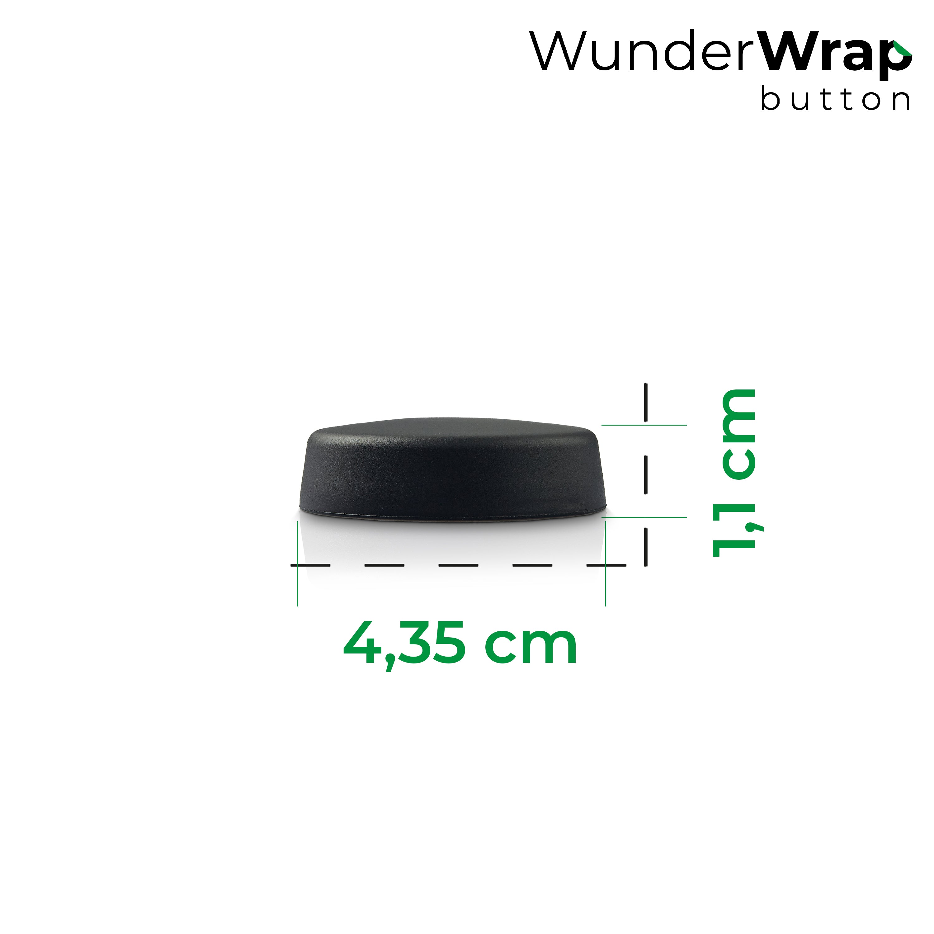 Bouton WunderWrap | Couvercle de bouton rotatif pour TM6, TM Friend | Ensemble de 2 | noir