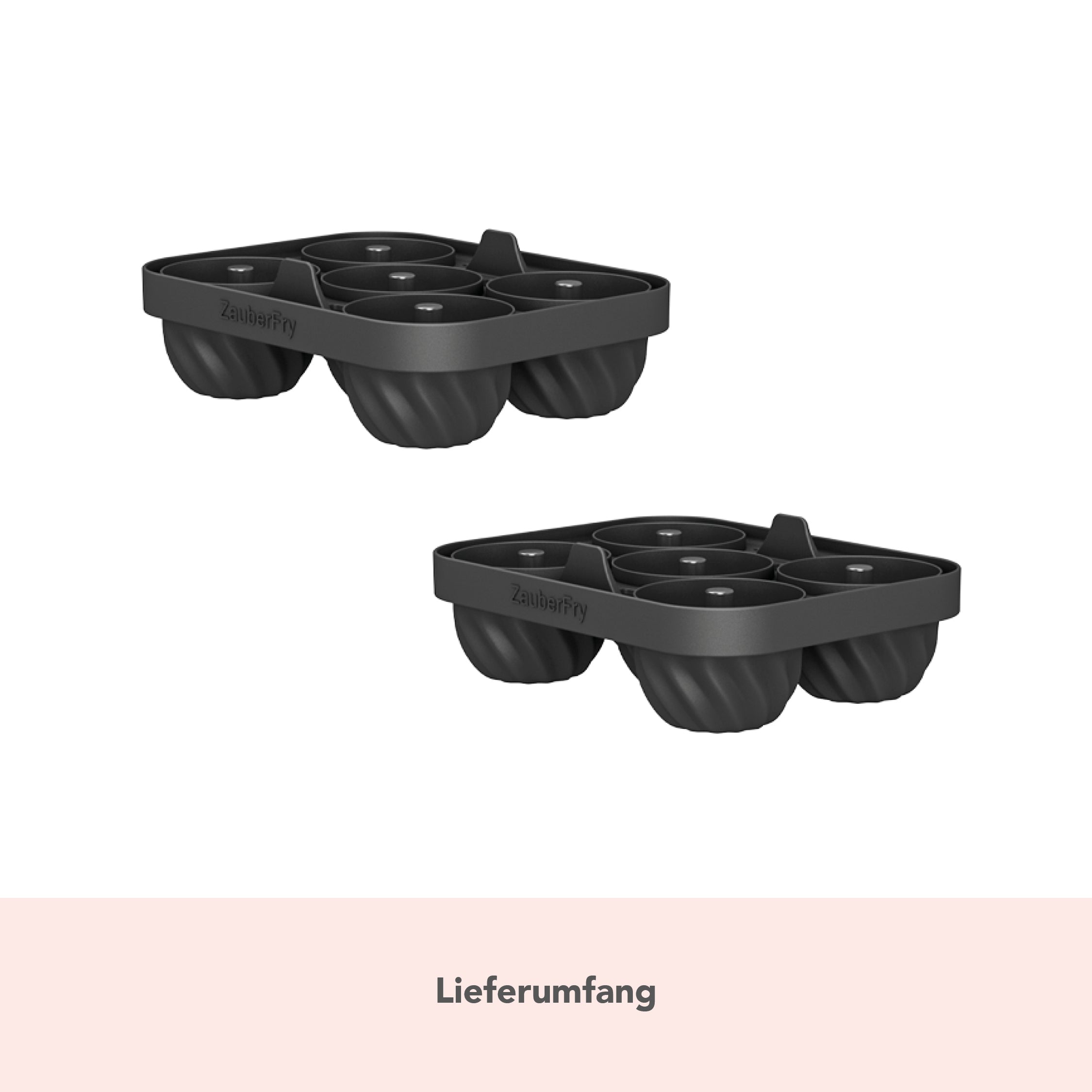 ZauberFry | Backform „Mini - Gugelhupf“ kompatibel mit Ninja Airfryer (2er - Set) - Wundermix GmbH