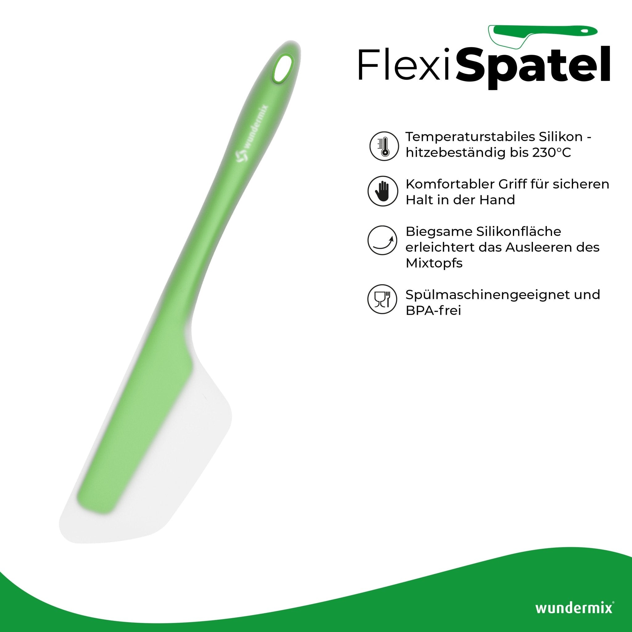 [B - Ware] FlexiSpatel® | Flexibler Spatel für deine Küchenmaschine - Wundermix GmbH