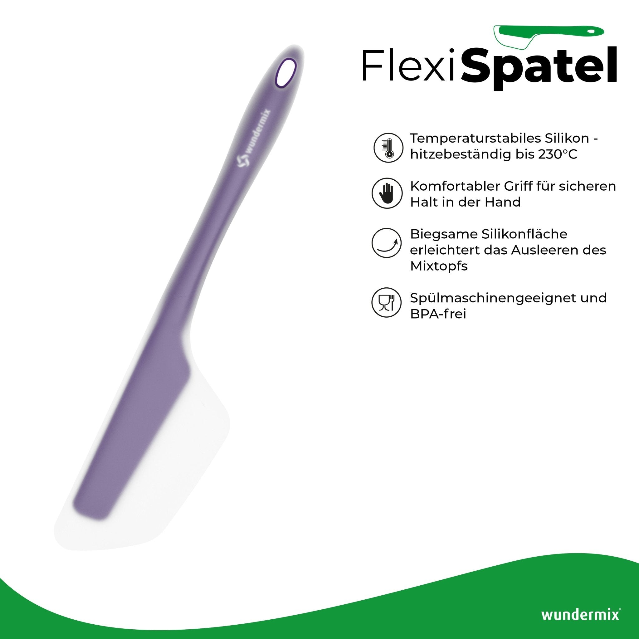 [B - Ware] FlexiSpatel® | Flexibler Spatel für deine Küchenmaschine - Wundermix GmbH