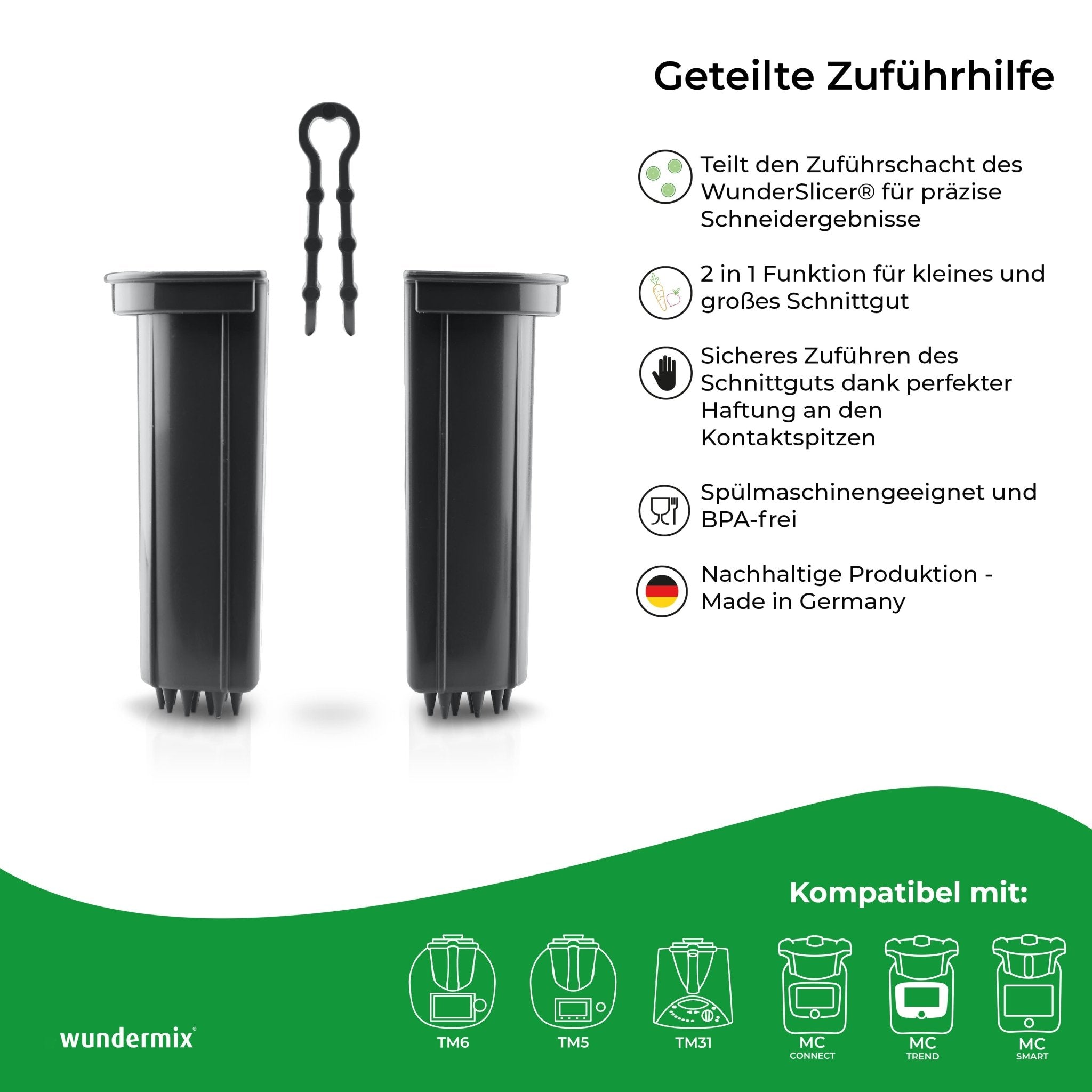 [Ersatzteil] Geteilte Zuführhilfe für WunderSlicer - Wundermix GmbH