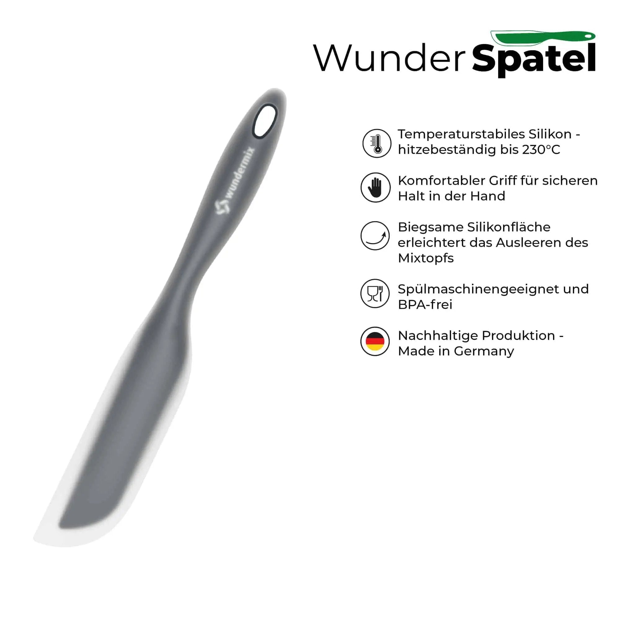 WunderSpatel® | Biegsamer Spatel ideal für deine Küchenmaschine - Wundermix GmbH