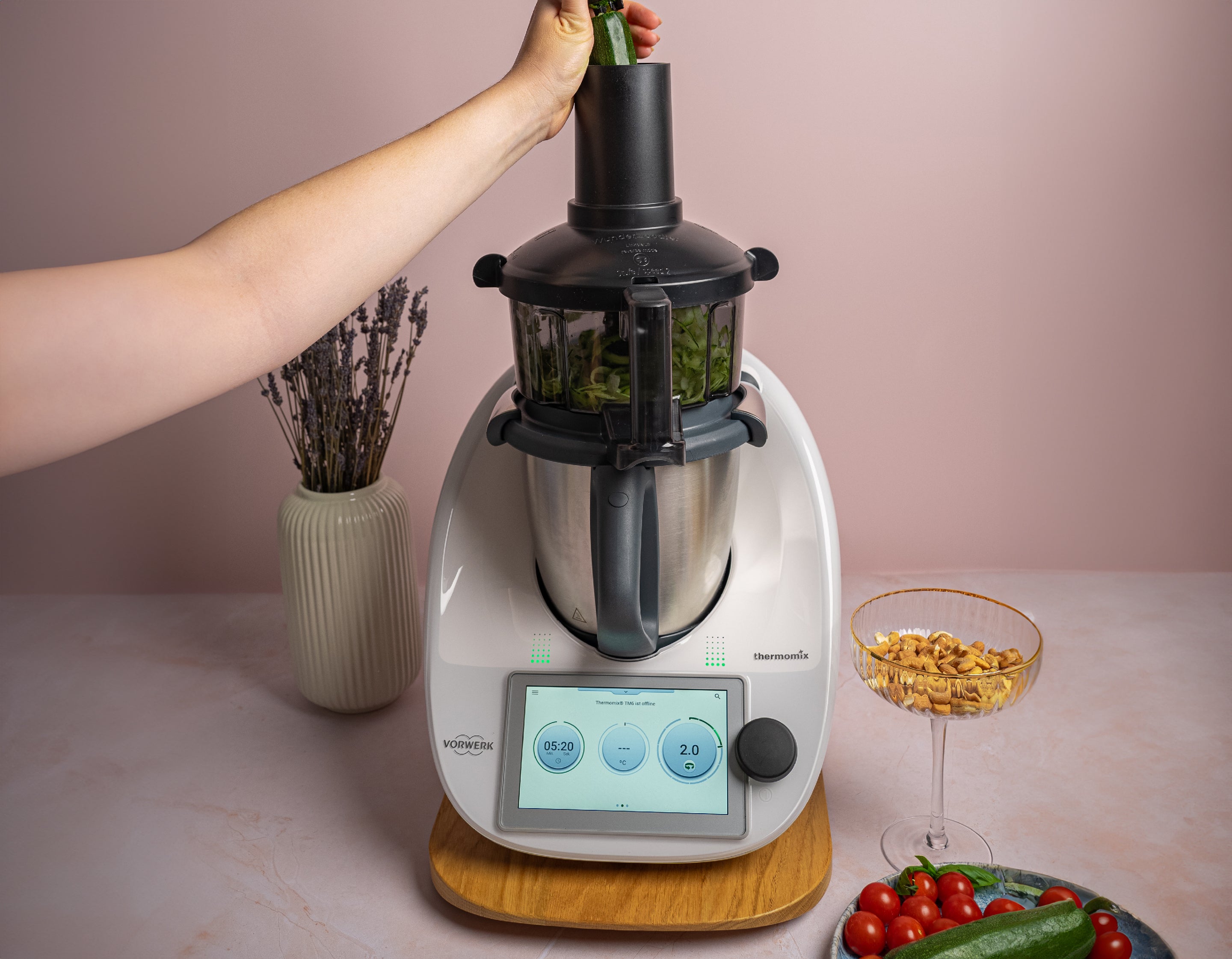 MixFino Essoreuse à Salade Pour Thermomix TM6 TM5 – Accessoire Made In Germany – Séchez Votre Laitue En Un Tour De Main !