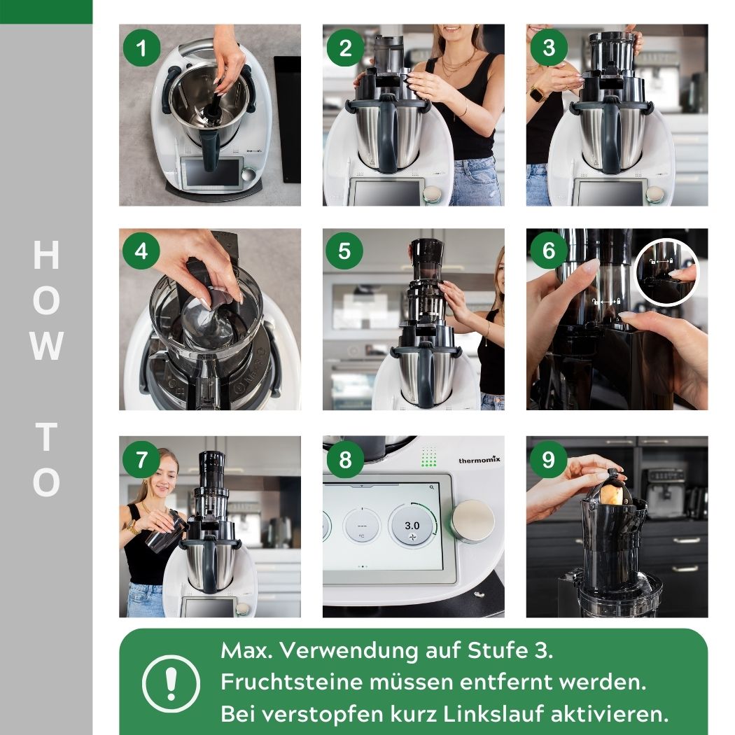 SaftPRO Slowjuicer Entsafter-Aufsatz