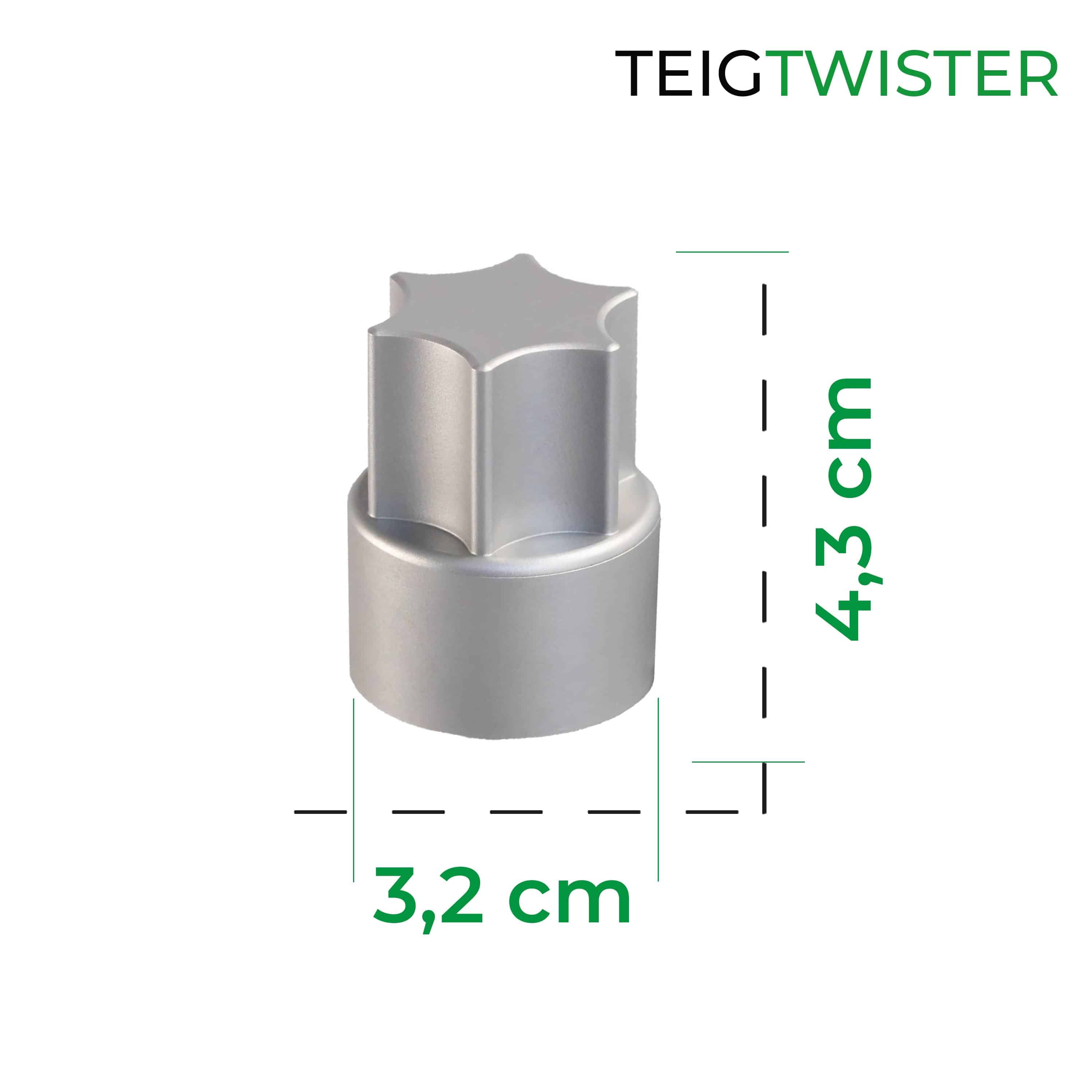 [B-Ware] TeigTwister® | Teiglöser aus Aluminium für Monsieur Cuisine Connect, Trend, Smart - Wundermix GmbH