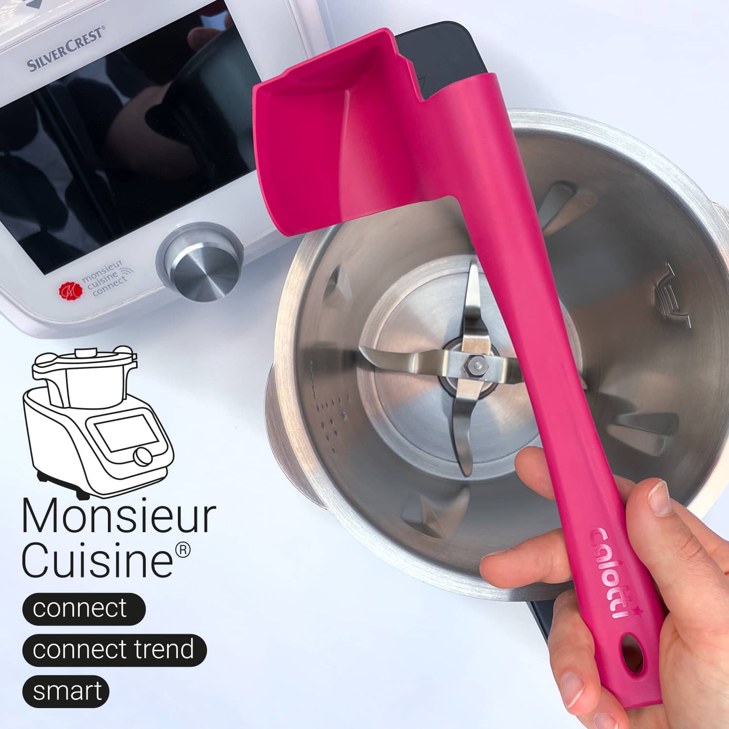 Calotti® Drehkellenspatel für Monsieur Cuisine Connect, Trend, Smart