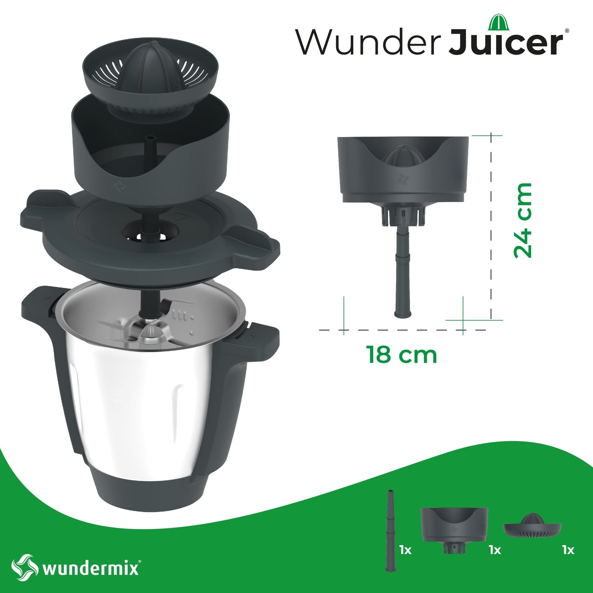 WunderJuicer® | Saftpresse für Monsieur Cuisine Connect, Trend und Smart - Wundermix GmbH