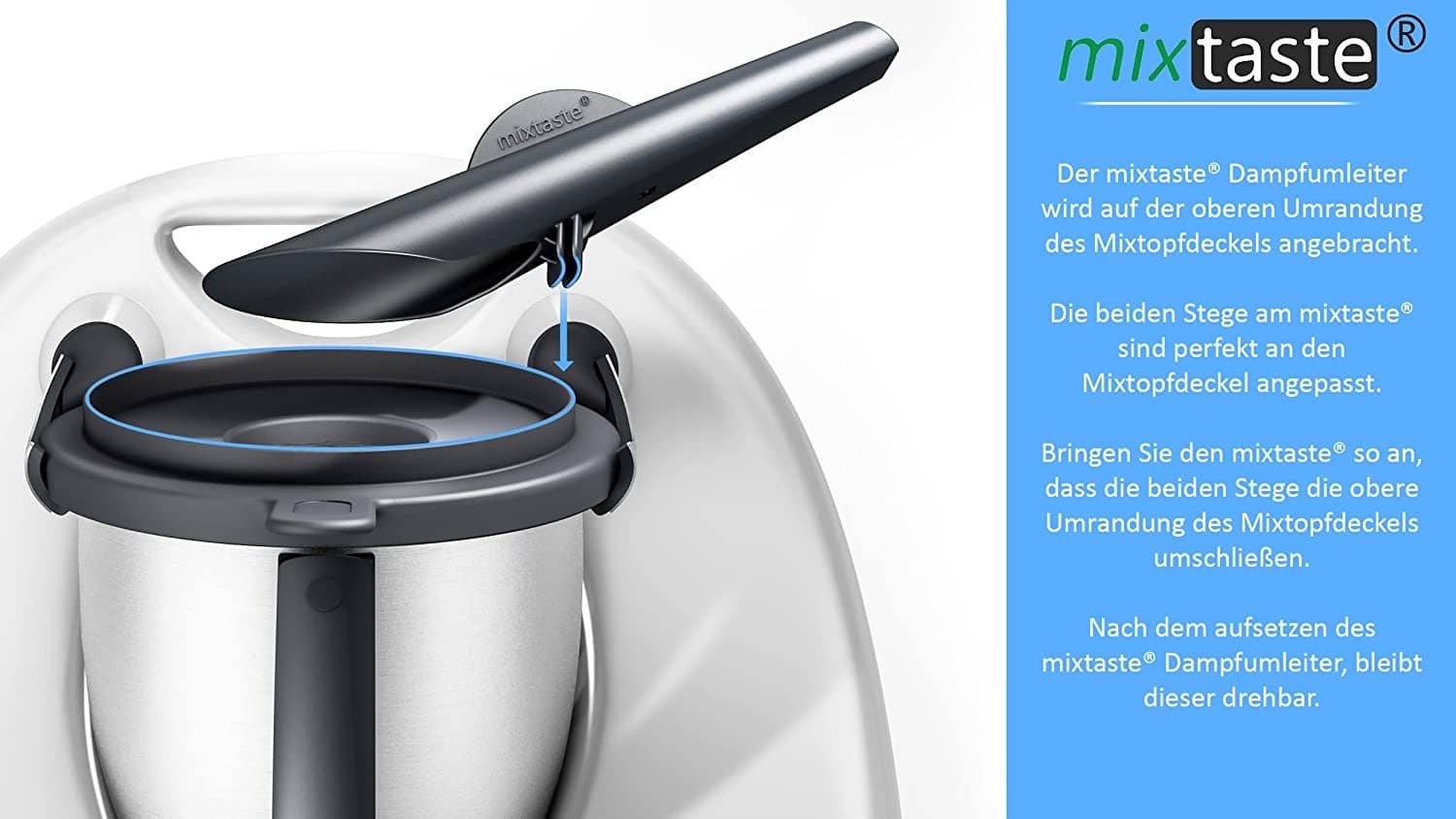 mixtaste® | Dampfumleiter-Kamin für Thermomix TM6, TM5 - Wundermix GmbH