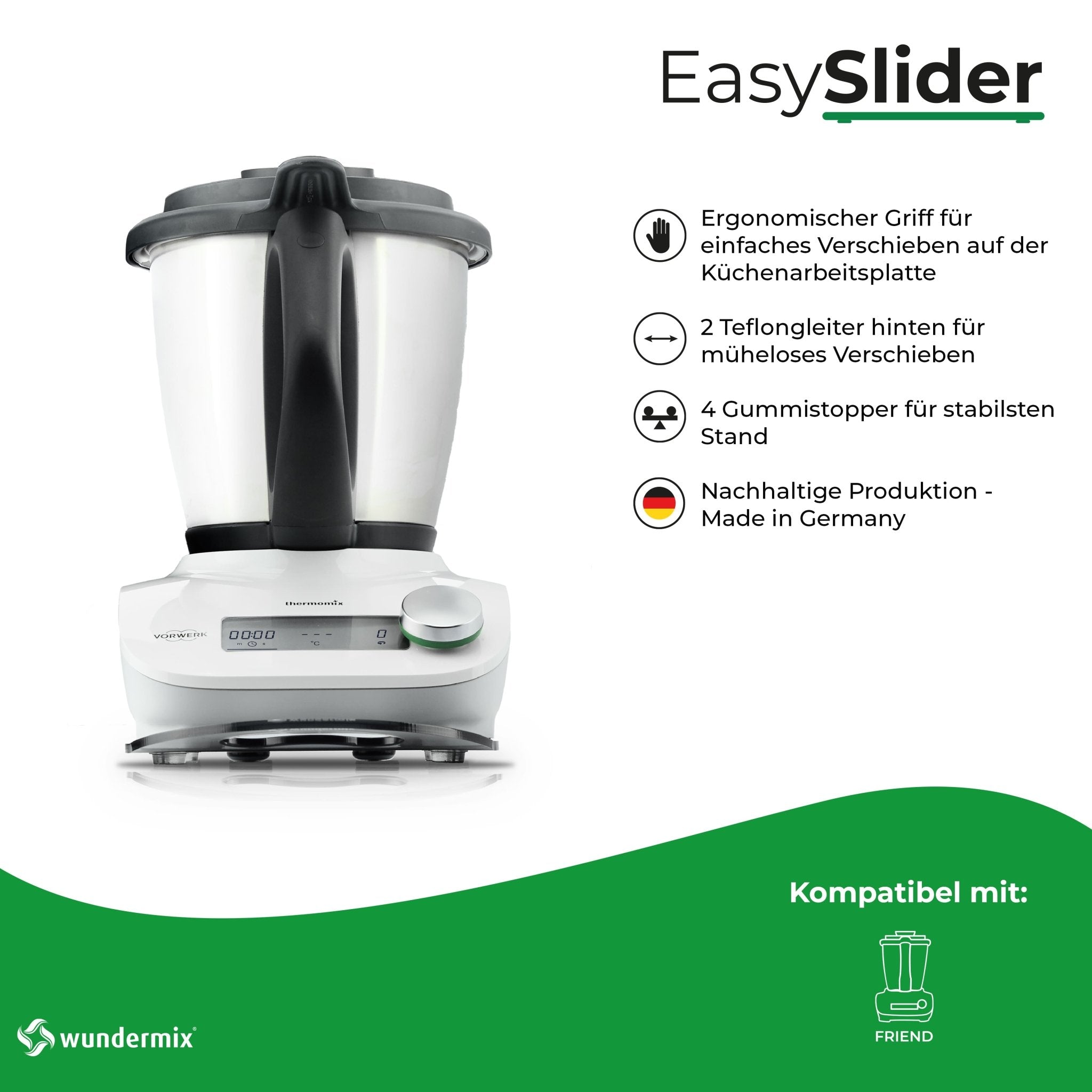 EasySlider® | Gleitbrett aus Acrylglas für TM Friend - Wundermix GmbH