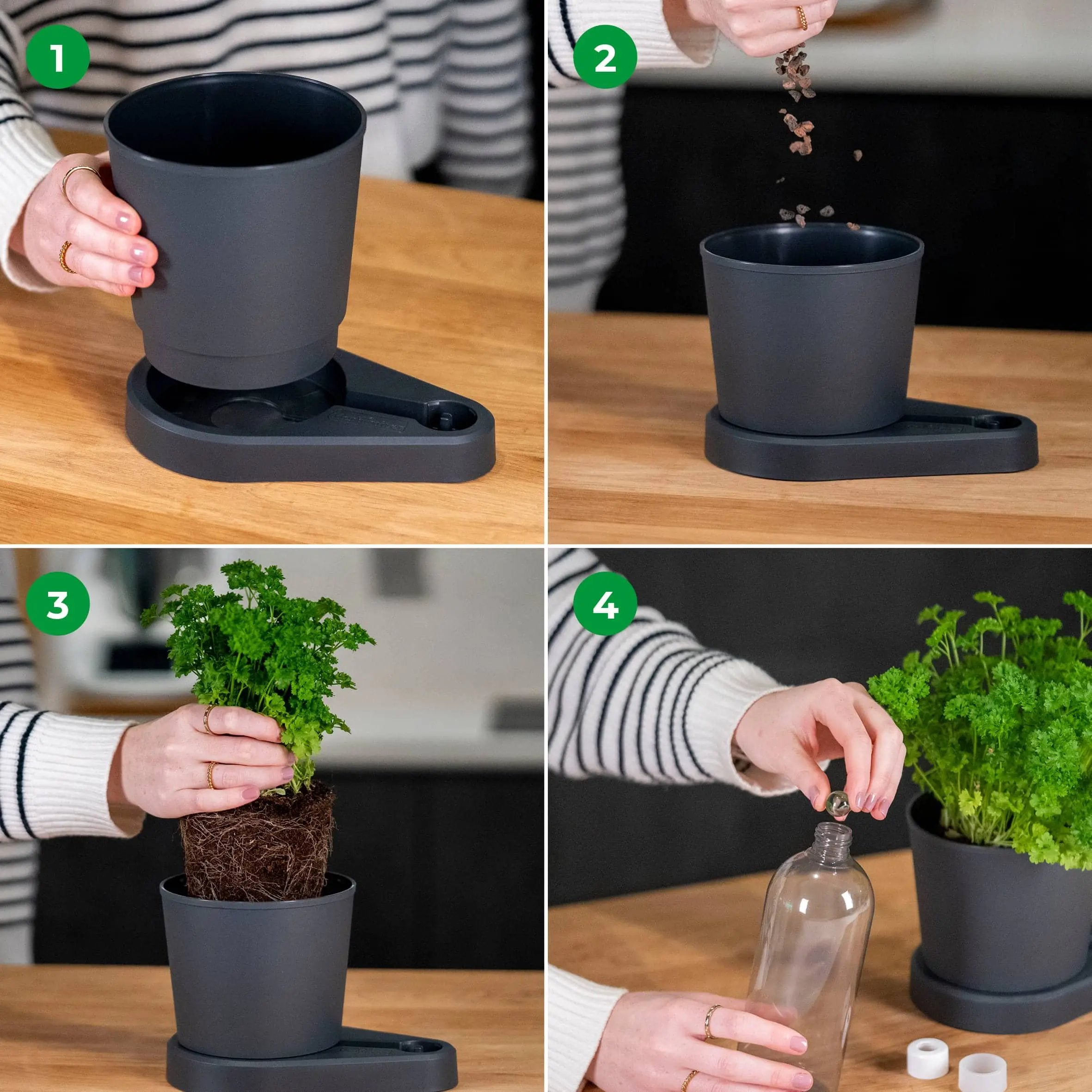 Herbimizer® | Herb pot with automatic irrigation system