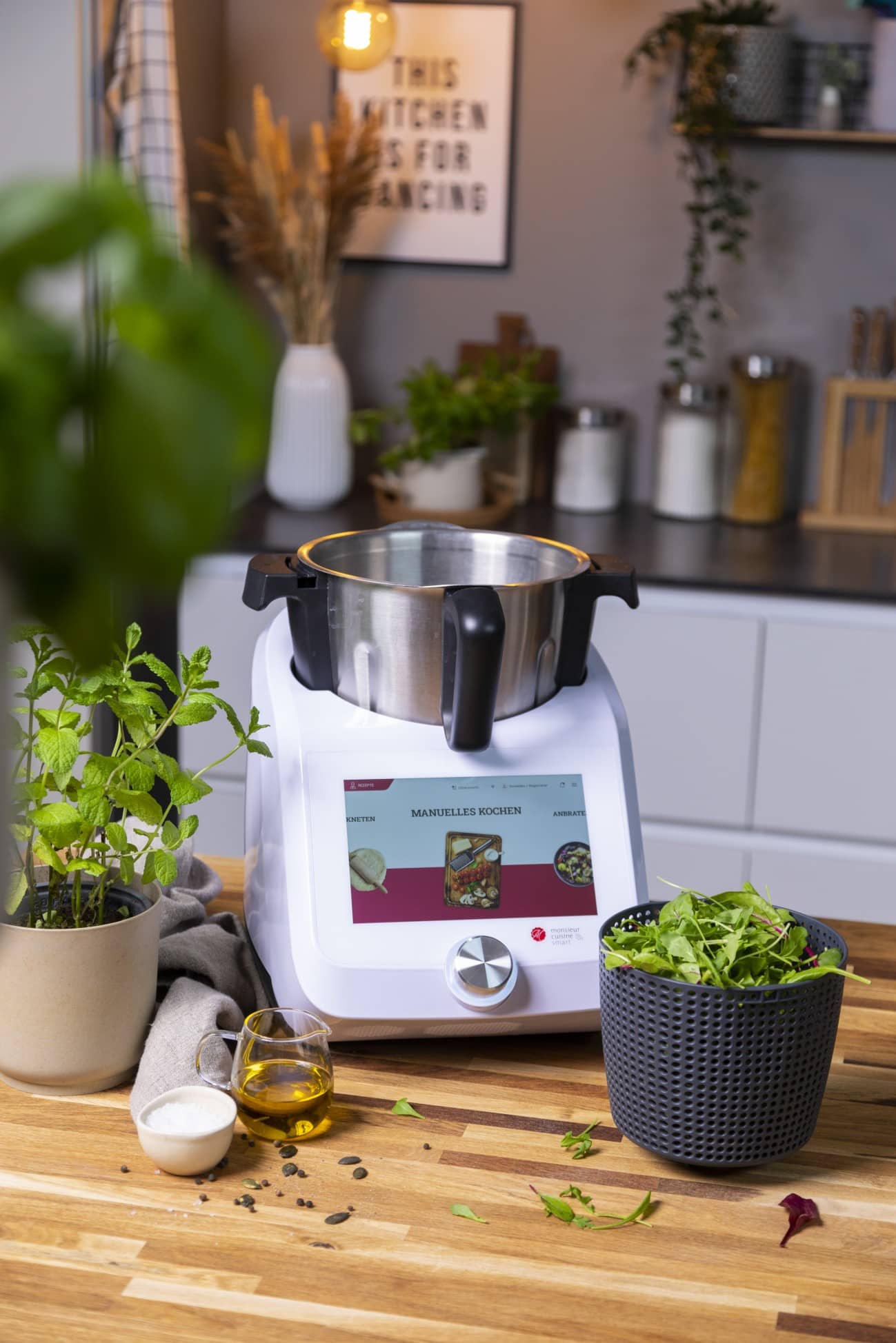 Salad spinner attachment by MixFino® for Monsieur Cuisine Connect, Trend  and Smart