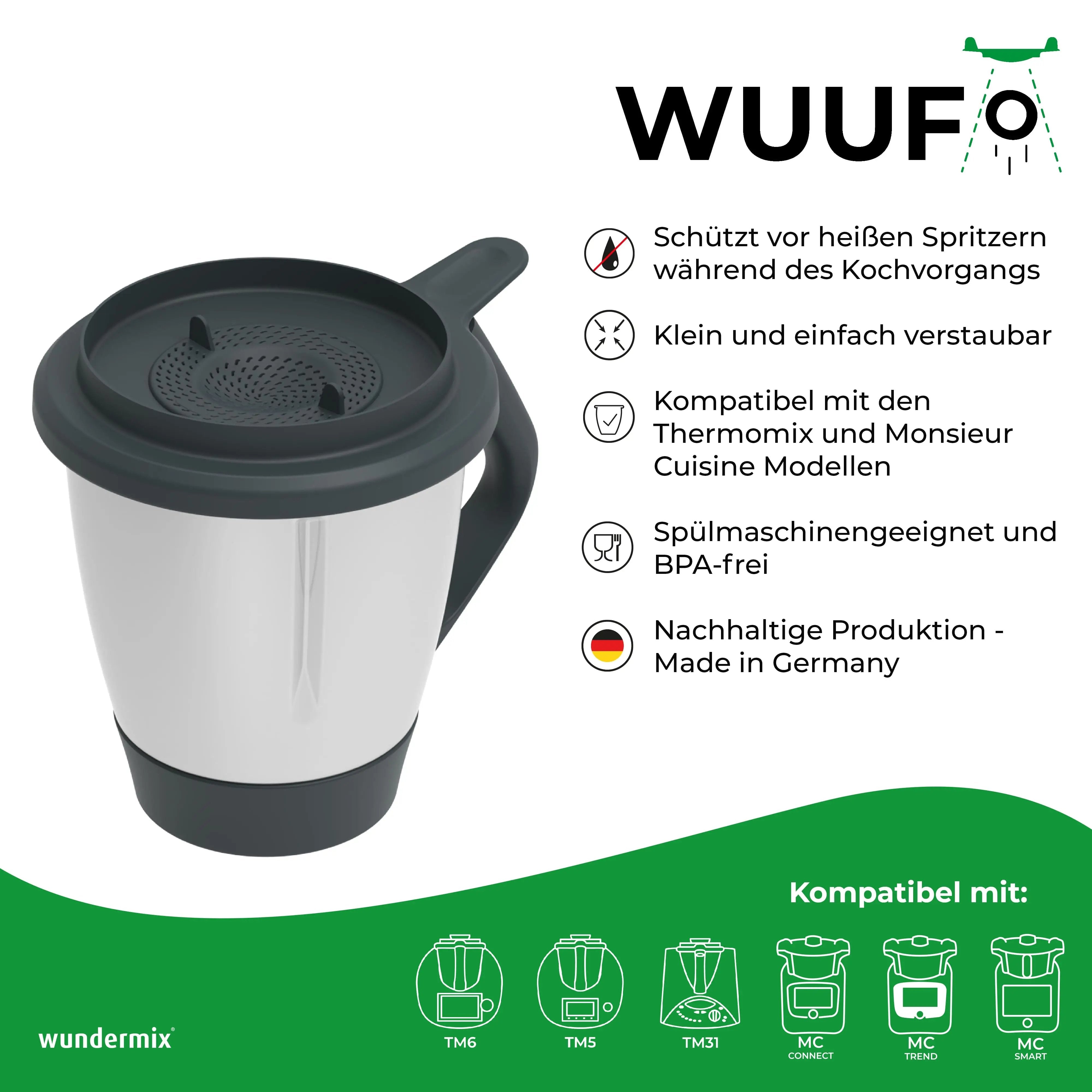 WUUFO®  | Spritzschutz für Thermomix & Monsieur Cuisine