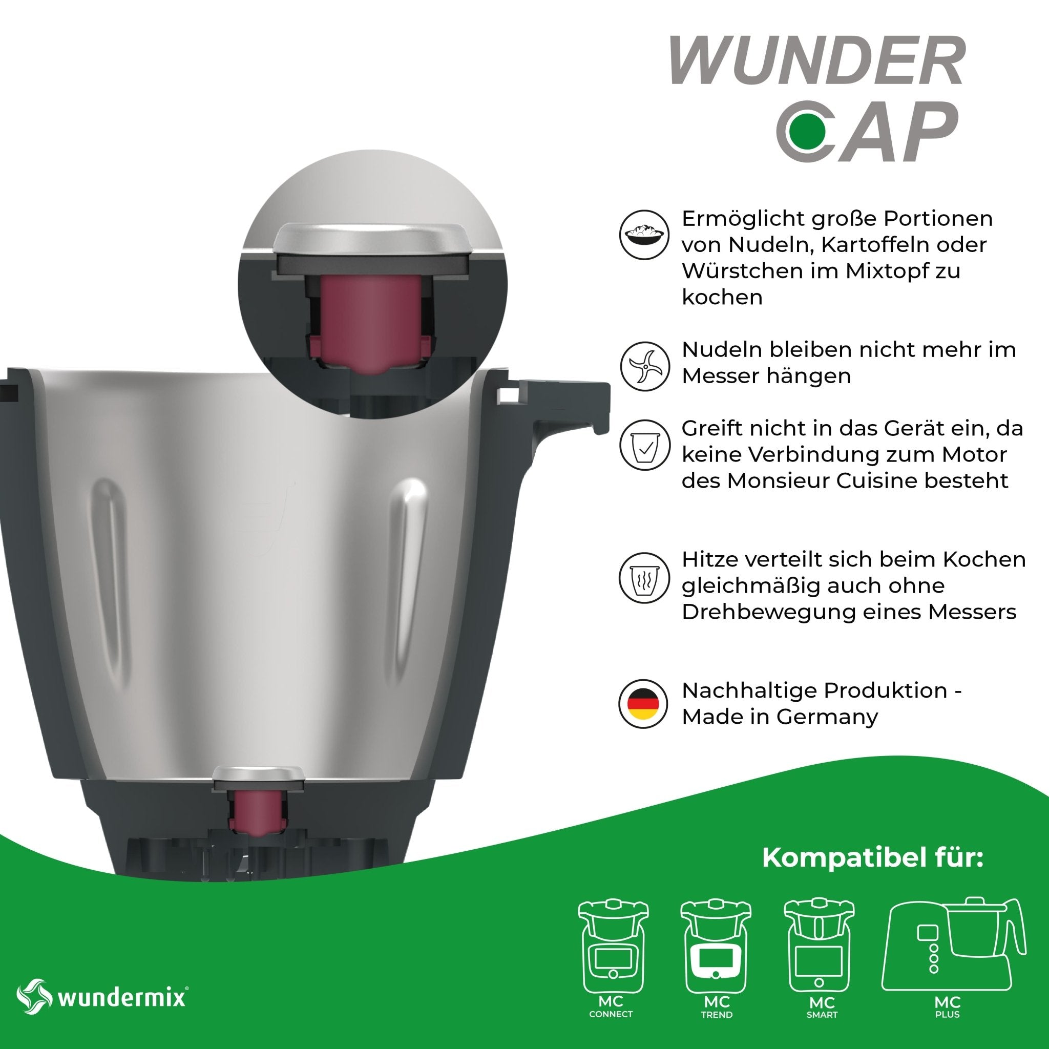 [B-Ware] WunderCap® für Monsieur Cuisine Connect, Trend, Smart & Edition Plus - Wundermix GmbH