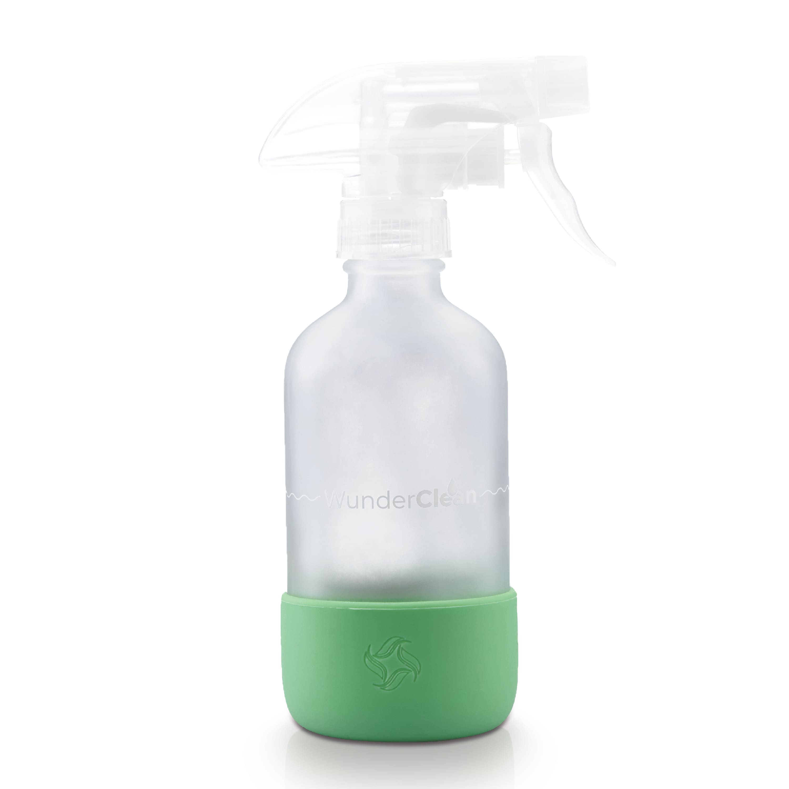 WunderClean Sprühflasche | 240 ml Glasflasche mit Silikon-Bruchschutz für WunderClean Reiniger - Wundermix GmbH