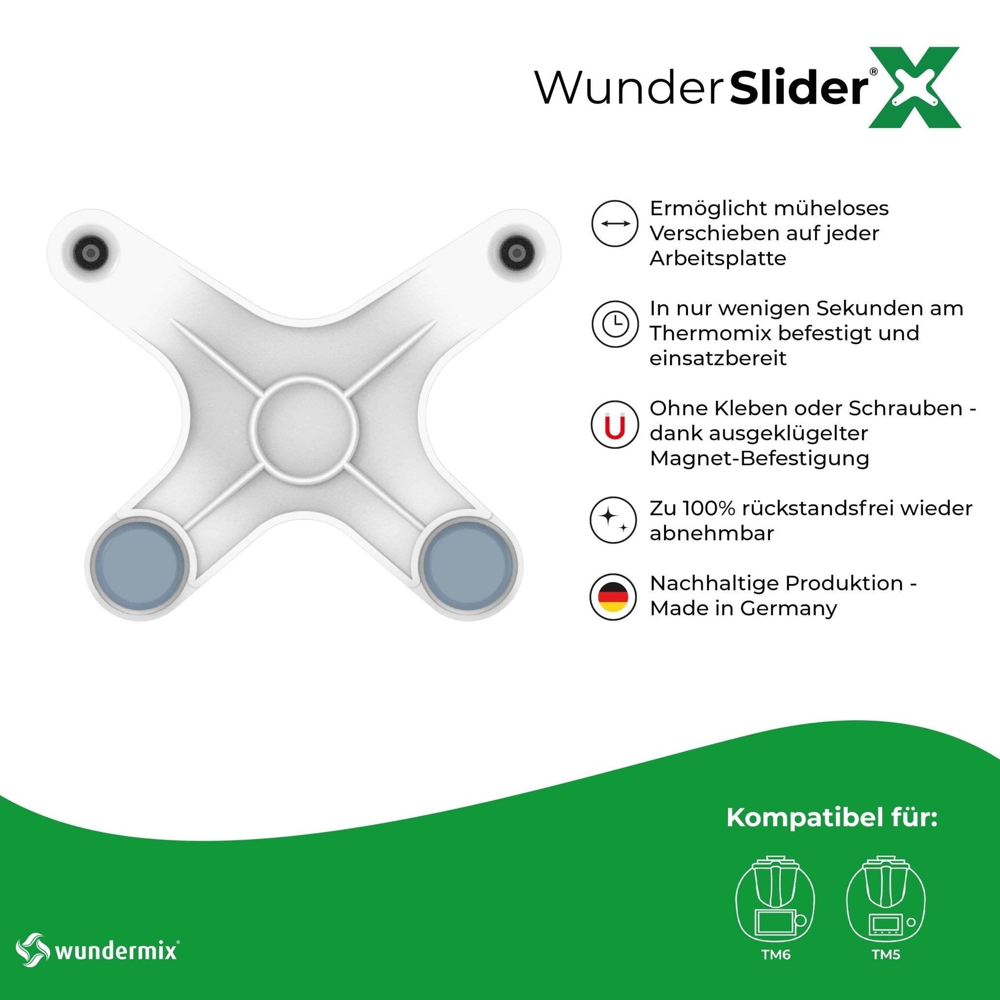 WunderSlider® X | Die neue Gleitbrett-Alternative für Thermomix TM6, TM5 - Wundermix GmbH