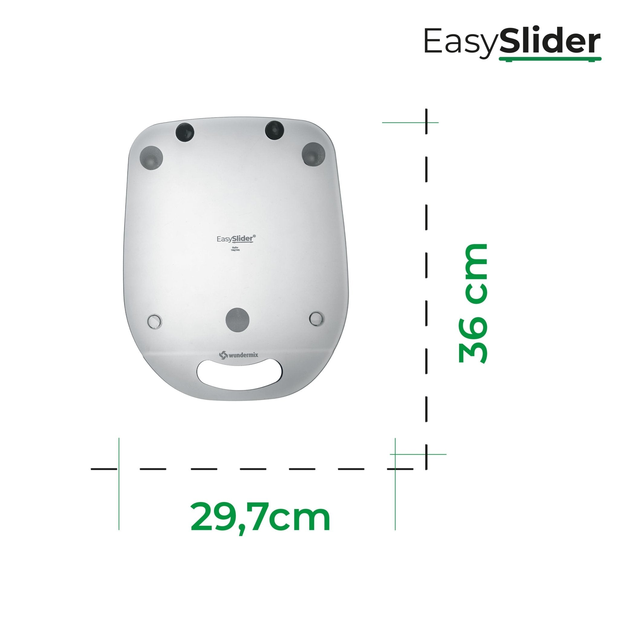 EasySlider® | Gleitbrett aus Acrylglas für Thermomix TM6, TM5 - Wundermix GmbH