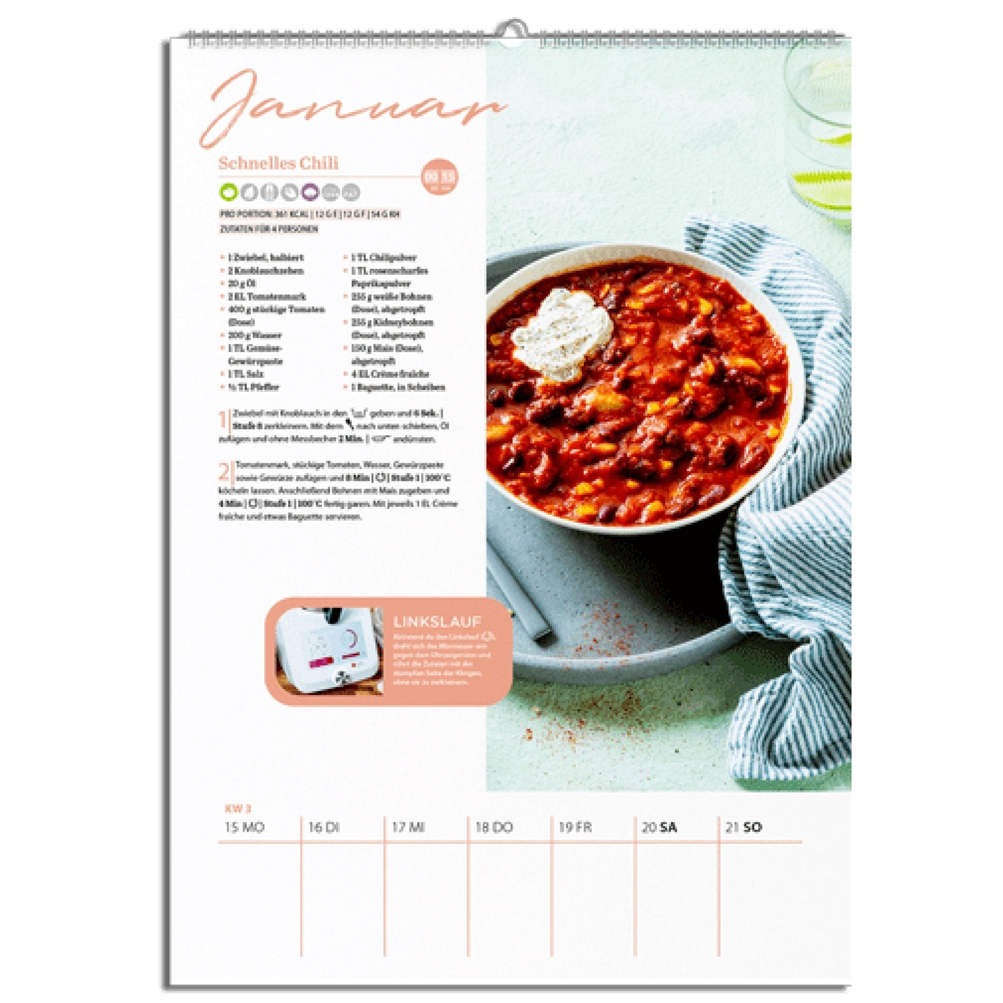 Wochenkalender 2024 | Monsieur Cuisine by mein ZauberTopf - Wundermix GmbH