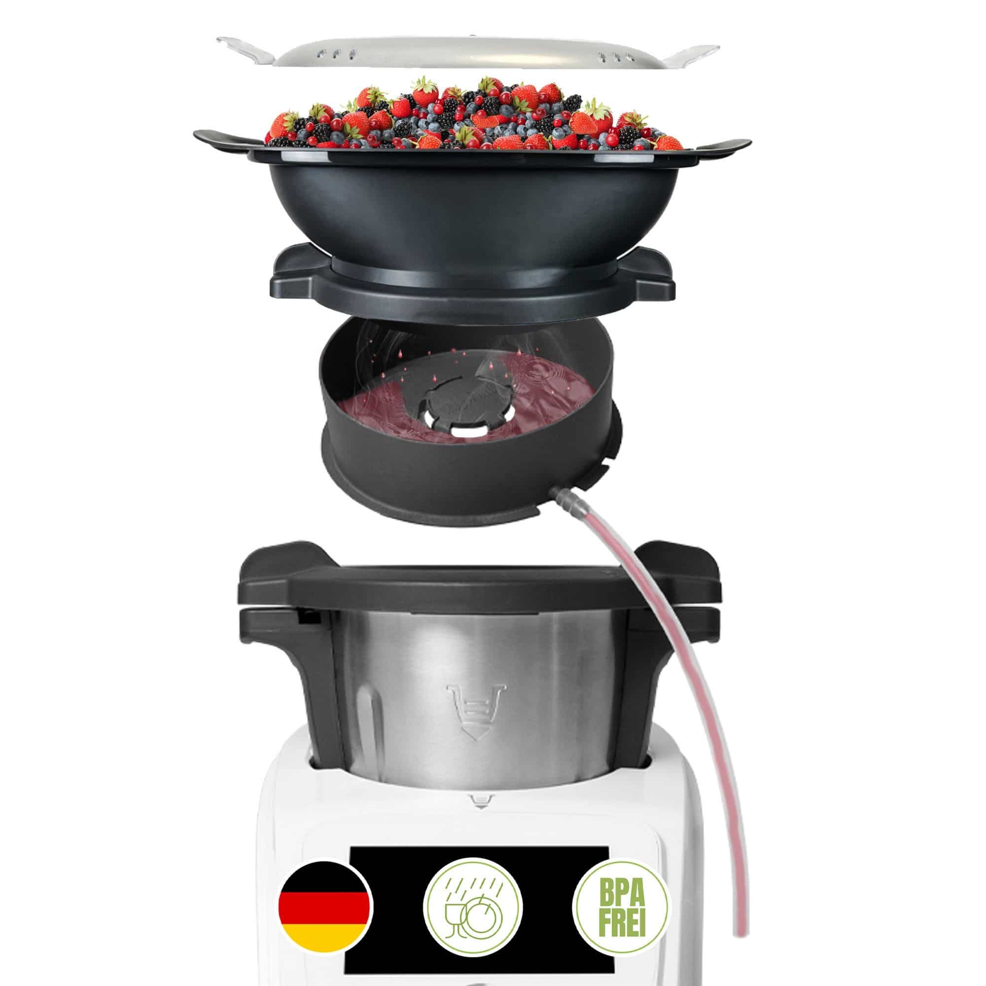 Dampfentsafter-Aufsatz von MixFino® für Monsieur Cuisine Smart, Trend