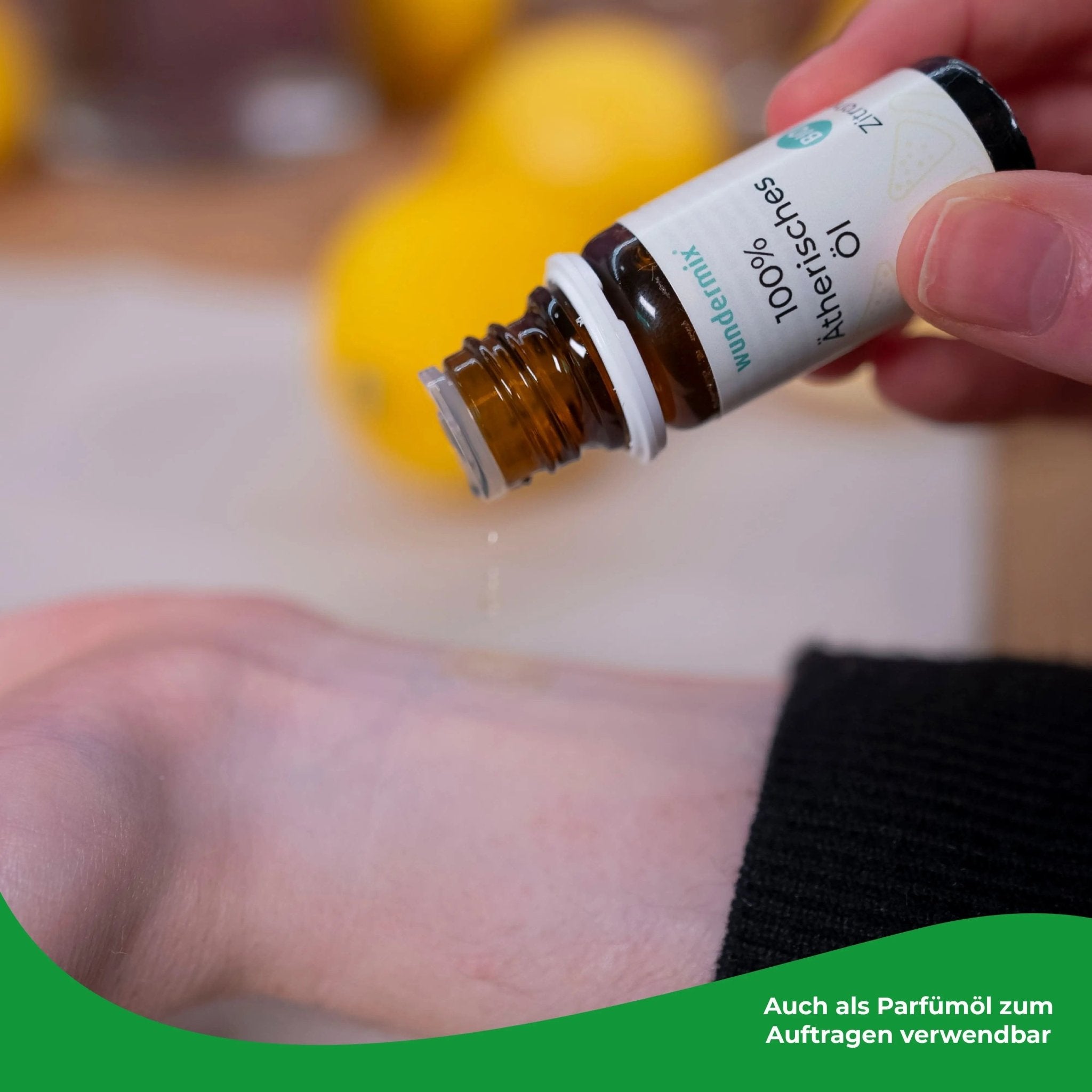 Ätherisches Zitronenöl in Bio - Qualität | 10ml - Wundermix GmbH